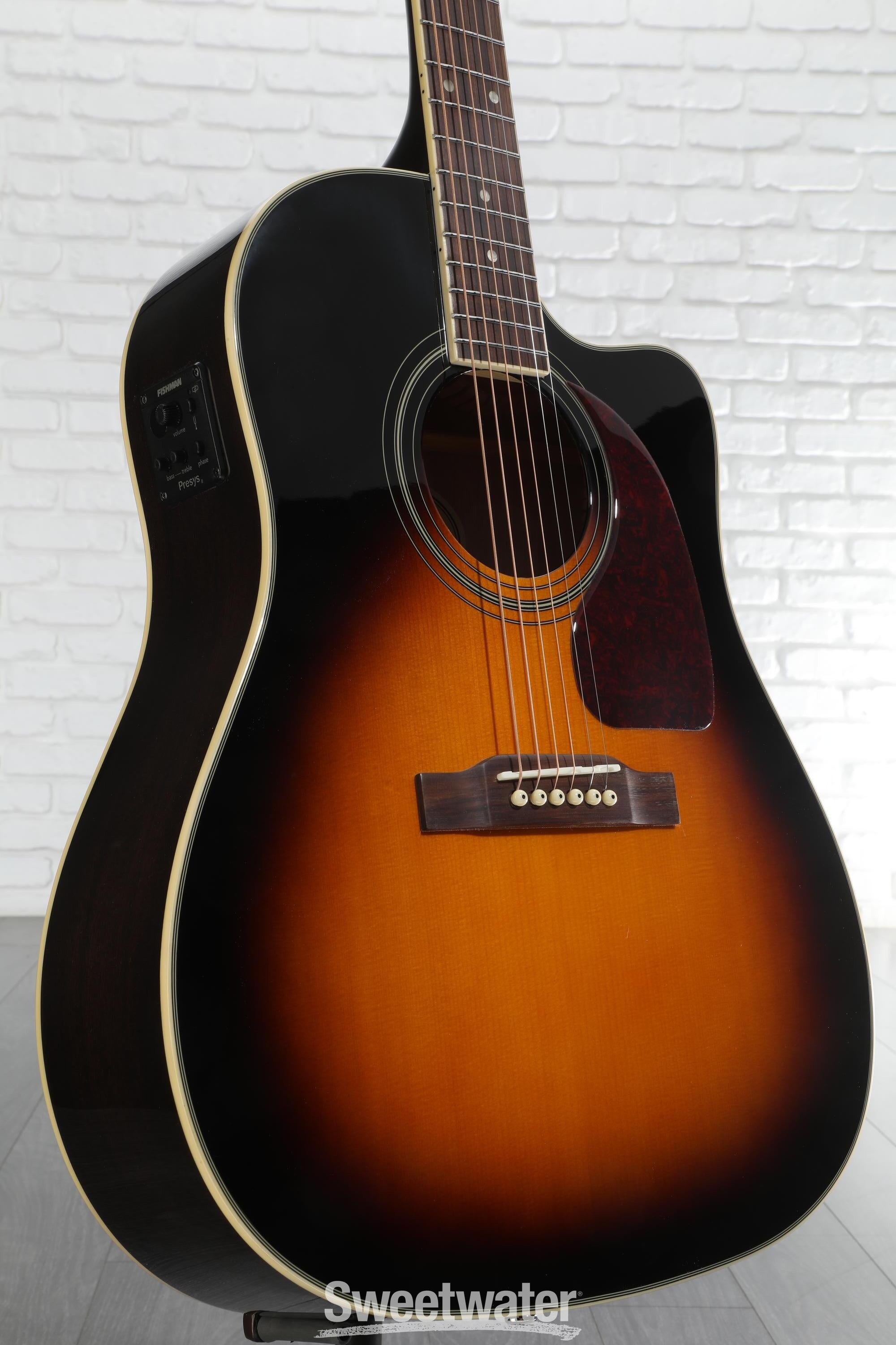 ギター Epiphone MASTERBUILD AJ-45ME/VS Epiphone Masterbilt J-45 vs Gibson J-45 - YouTube