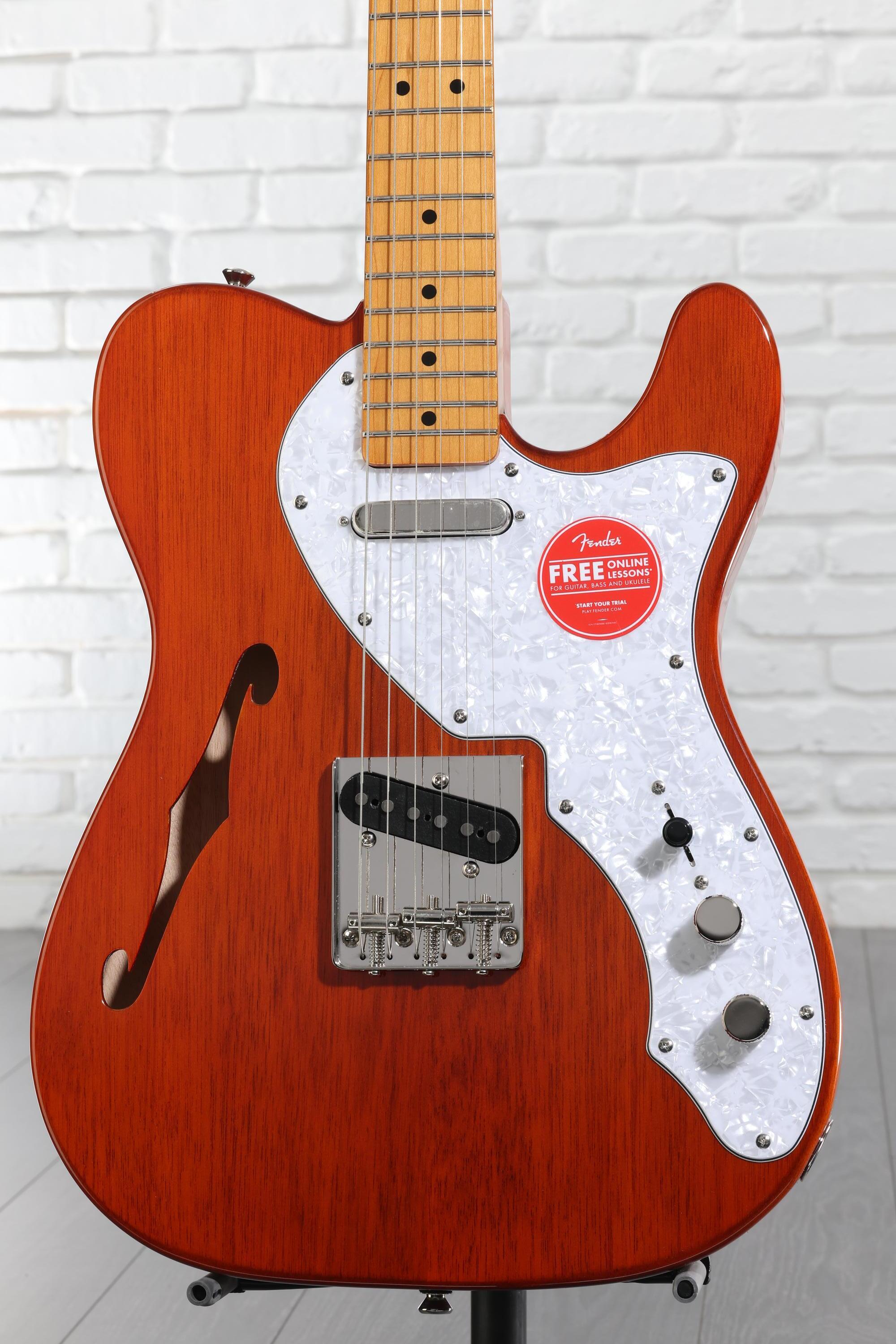ギター Squier by Fender Telecaster Thinline Squier Classic Vibe '60s Telecaster Thinline - Natural | Sweetwater