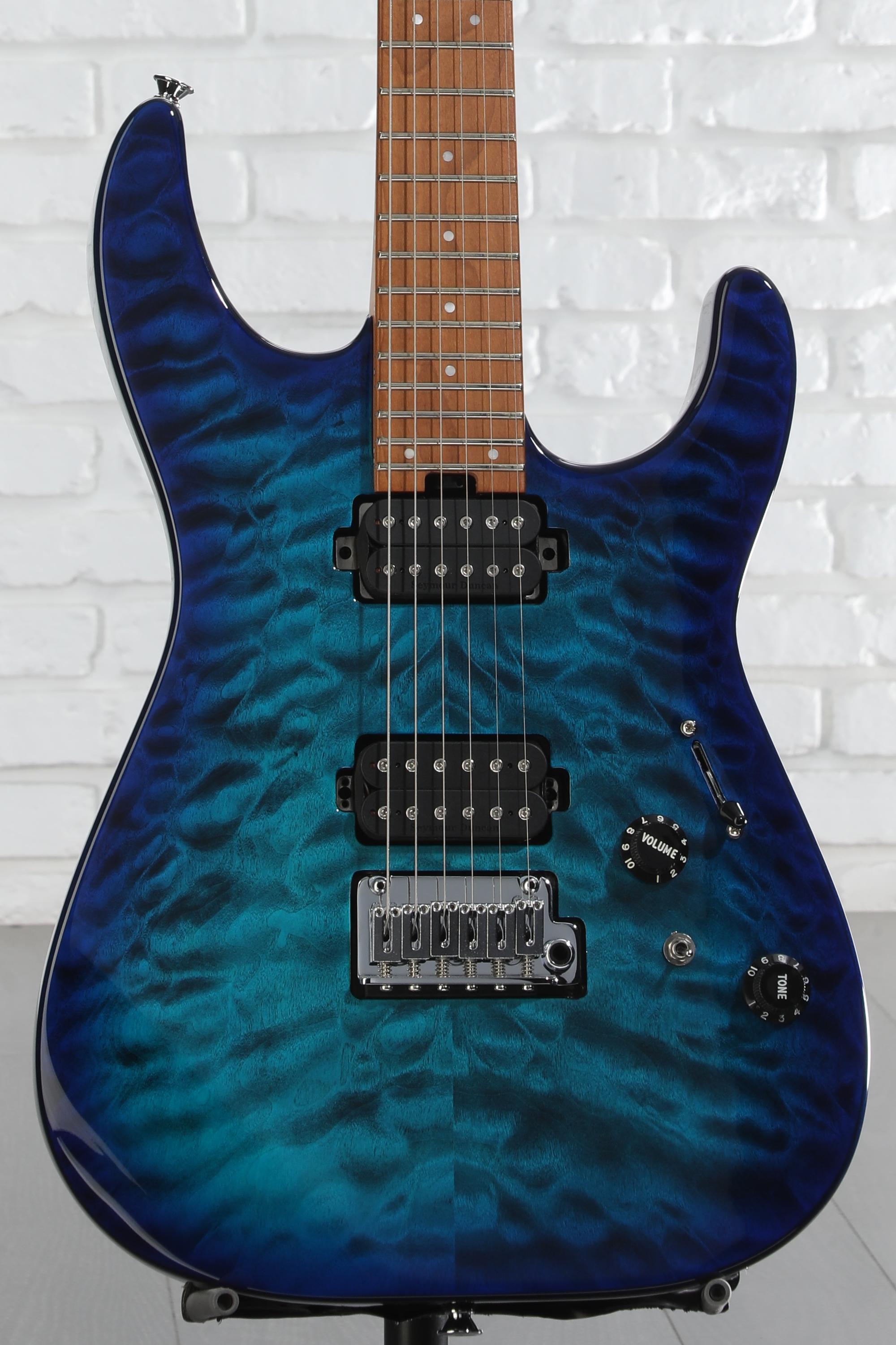 ほぼ新品CHARVEL Pro-Mod DK24 HH 2PT Blue Charvel Pro-Mod DK24 HH 2PT CM (Matte Blue Frost)（新品/送料