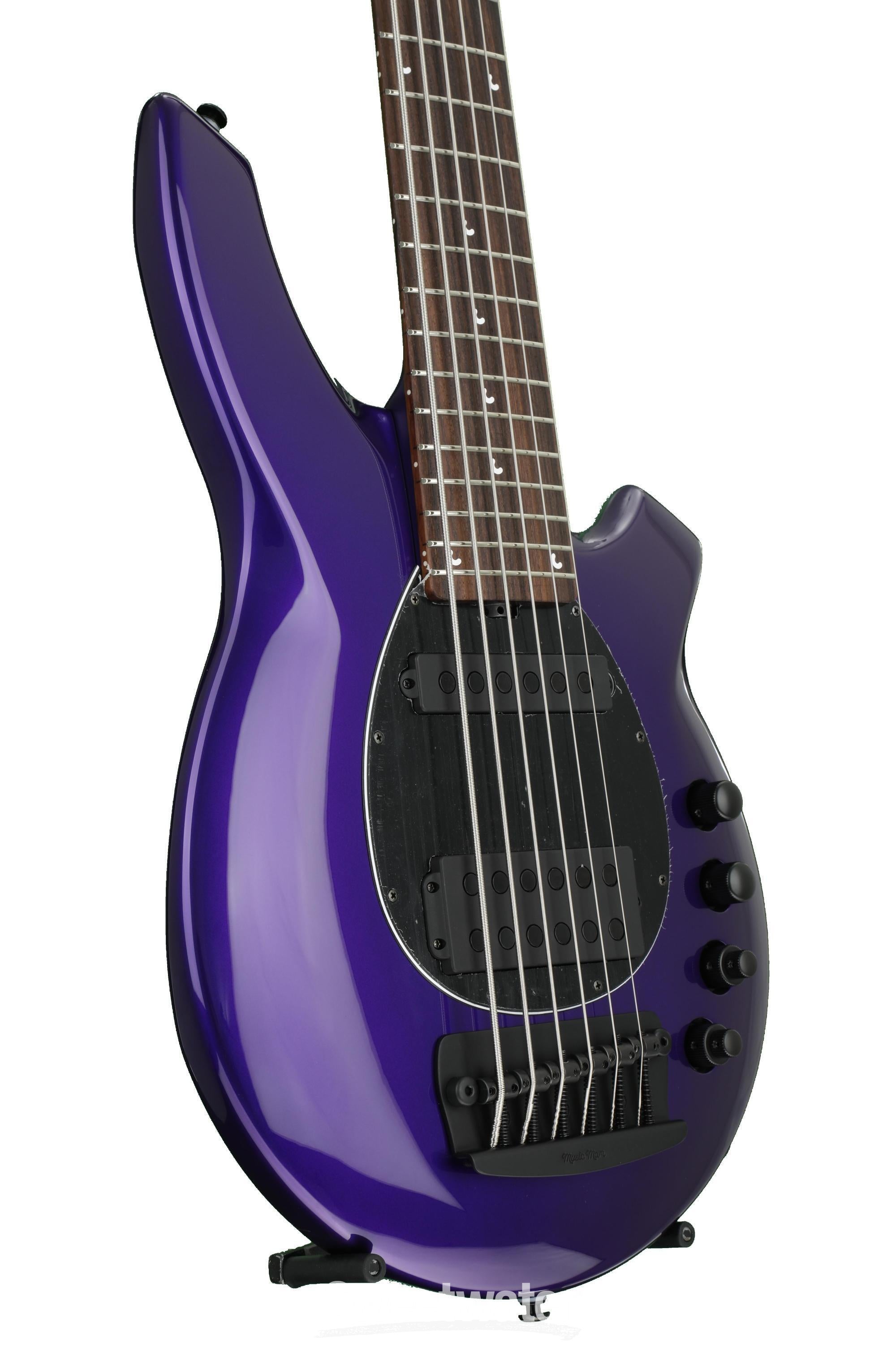 Ernie Ball Music Man Bongo 6 HS - Firemist Purple | Sweetwater