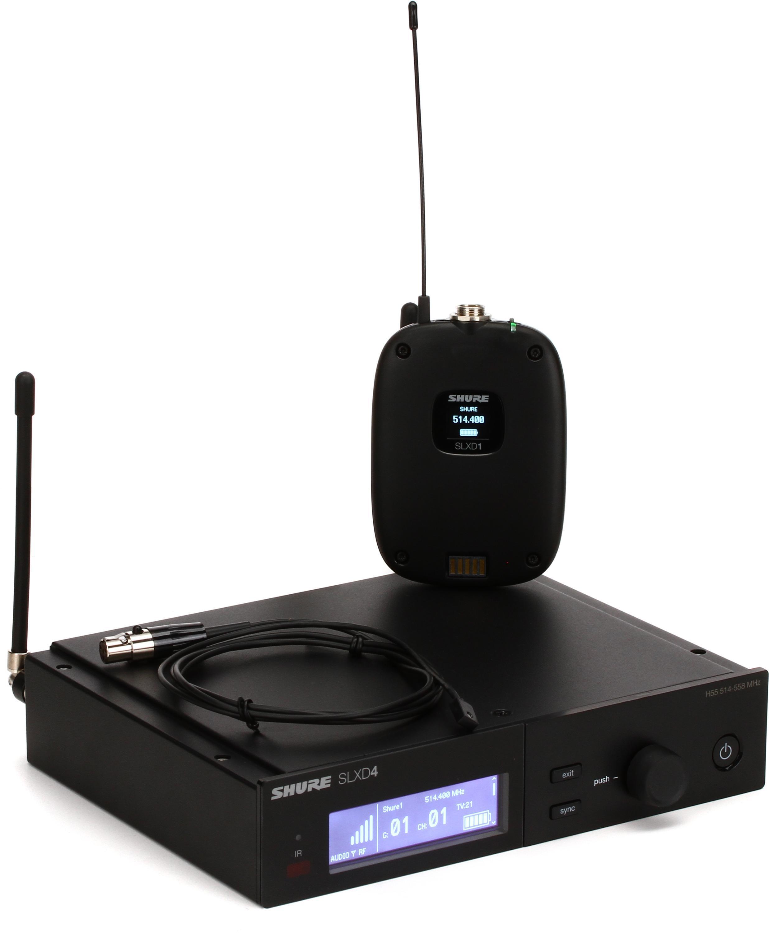 Shure SLXD14/93 Wireless Lavalier Microphone System - H55 Band