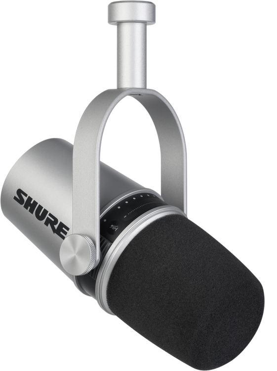 Shop  Shure MV7S Podcast Microphone - Silver