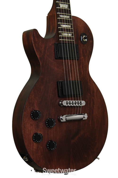 Gibson Lpj レフティ Gibson Les Paul LPJ Left Hand - Chocolate Satin | Sweetwater