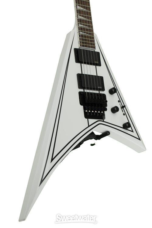 Jackson RRXMG X Series Rhoads - Snow White with Black Pinstripe  