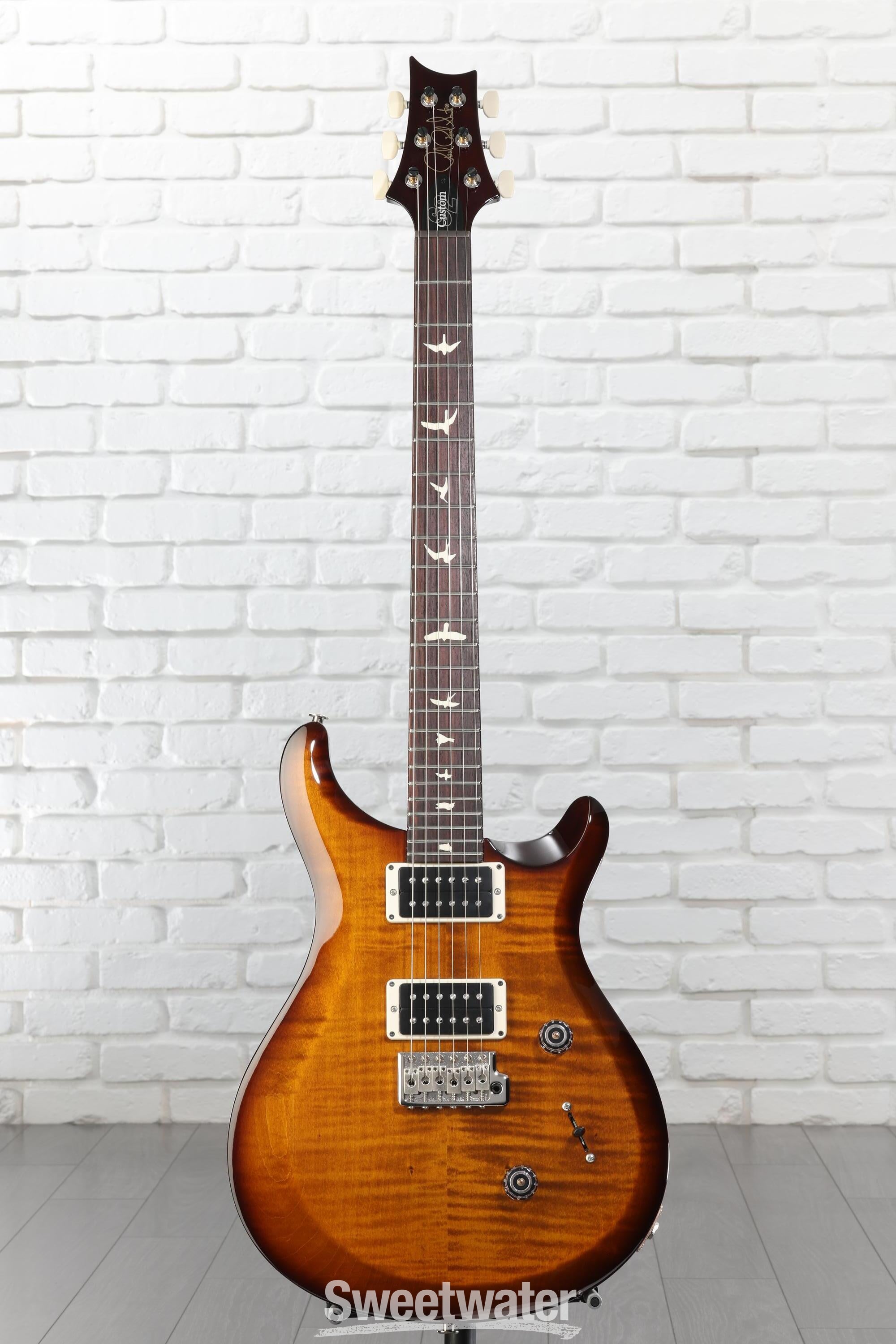 PRS S2 Custom 24 Electric Guitar - Black Amber | Sweetwater