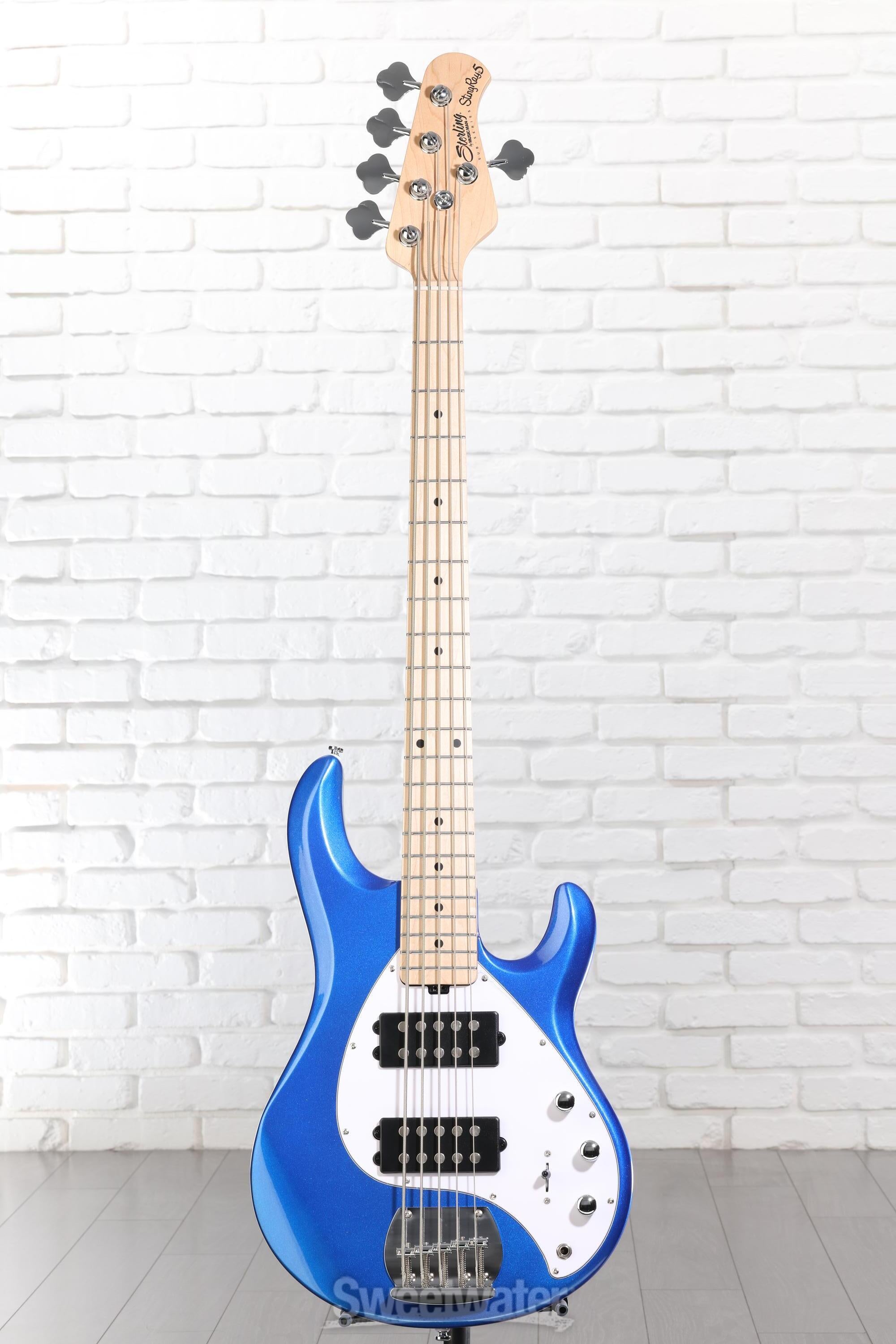 Sterling By Music Man StingRay RAY5HH Bass Guitar - Cobra Blue