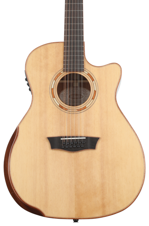 Washburn Comfort G15SCE 12 12 string Acoustic electric Guitar Natural with Armrest