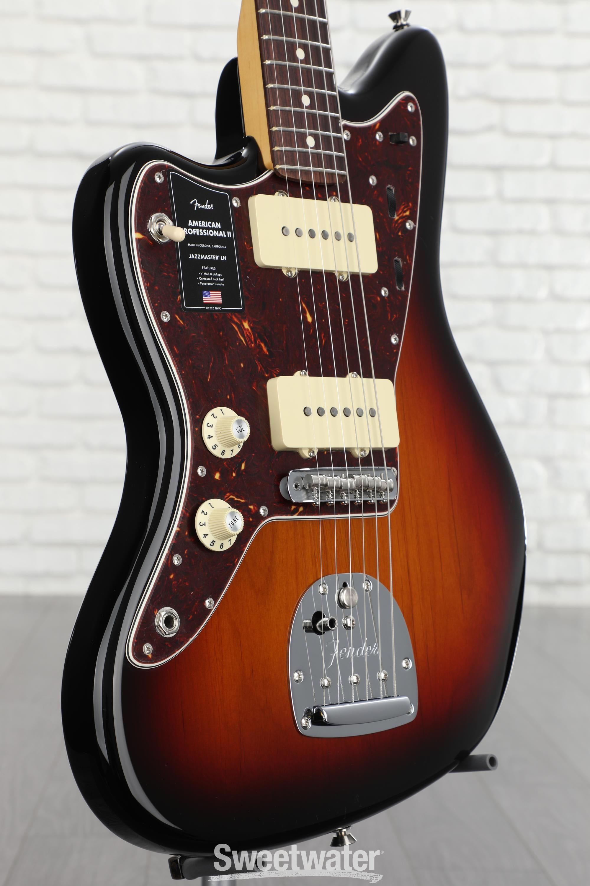 Fender American Professional II Jazzmaster Left-handed - 3-color Sunburst  with Rosewood Fingerboard