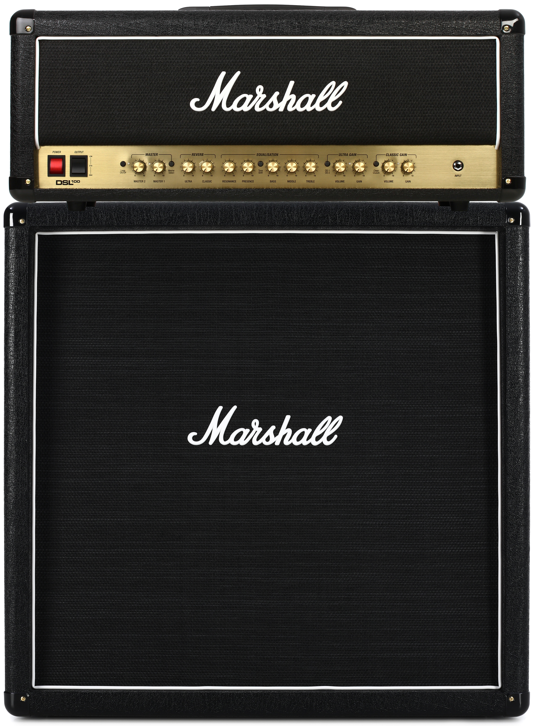 Marshall DSL100HR 100-watt Amplifier Head and MX412BR 240-watt
