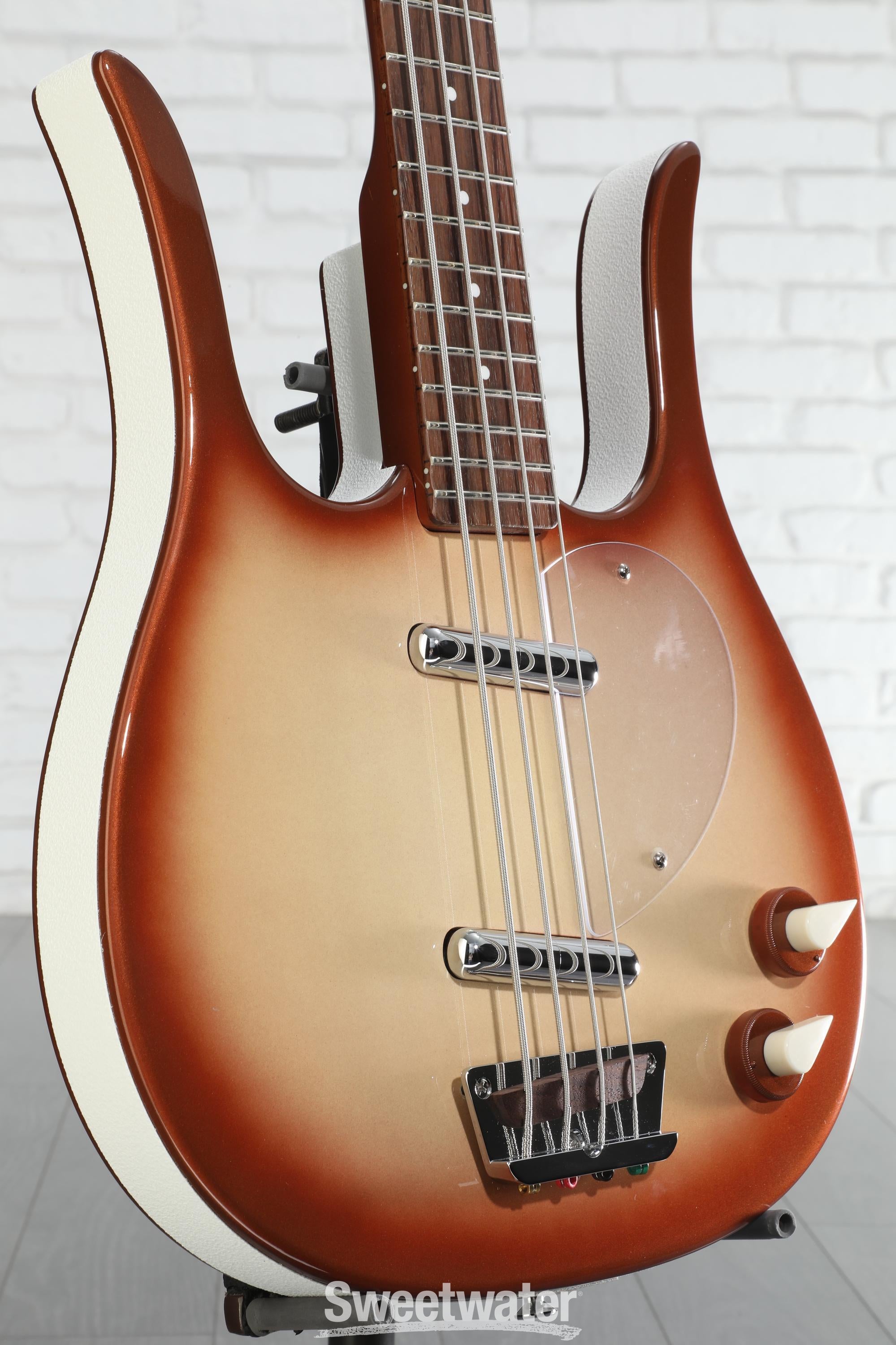 Danelectro Longhorn Bass Guitar - Copper Burst | Sweetwater