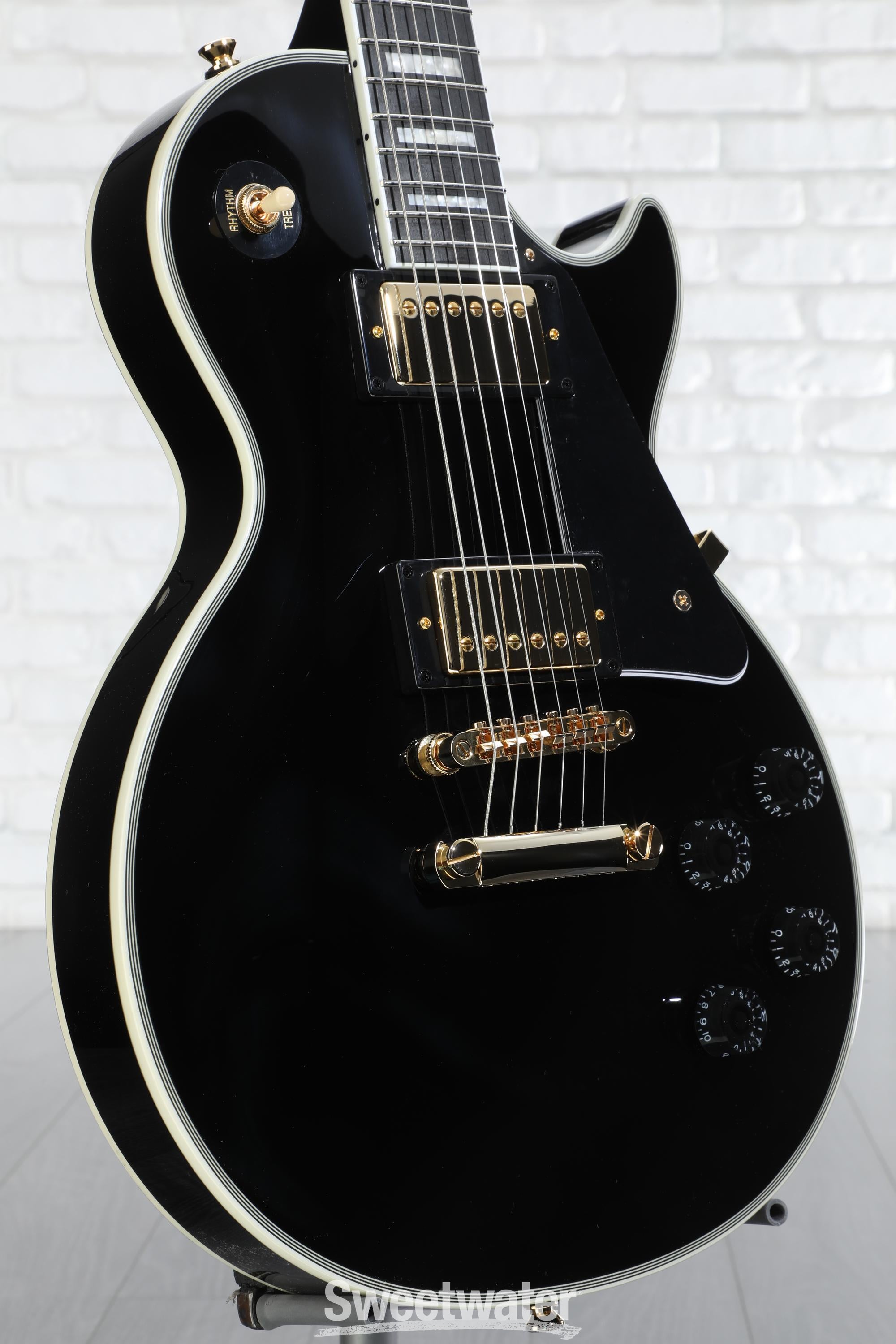 Epiphone Les Paul Custom Electric Guitar - Ebony | Sweetwater