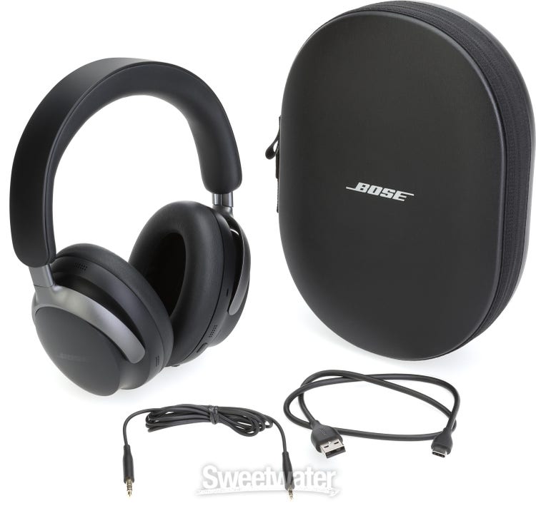 Bose QuietComfort Ultra Wireless Noise Cancelling Headphones with  QuietComfort Ultra Wireless Noise Cancelling Earbuds (Black)