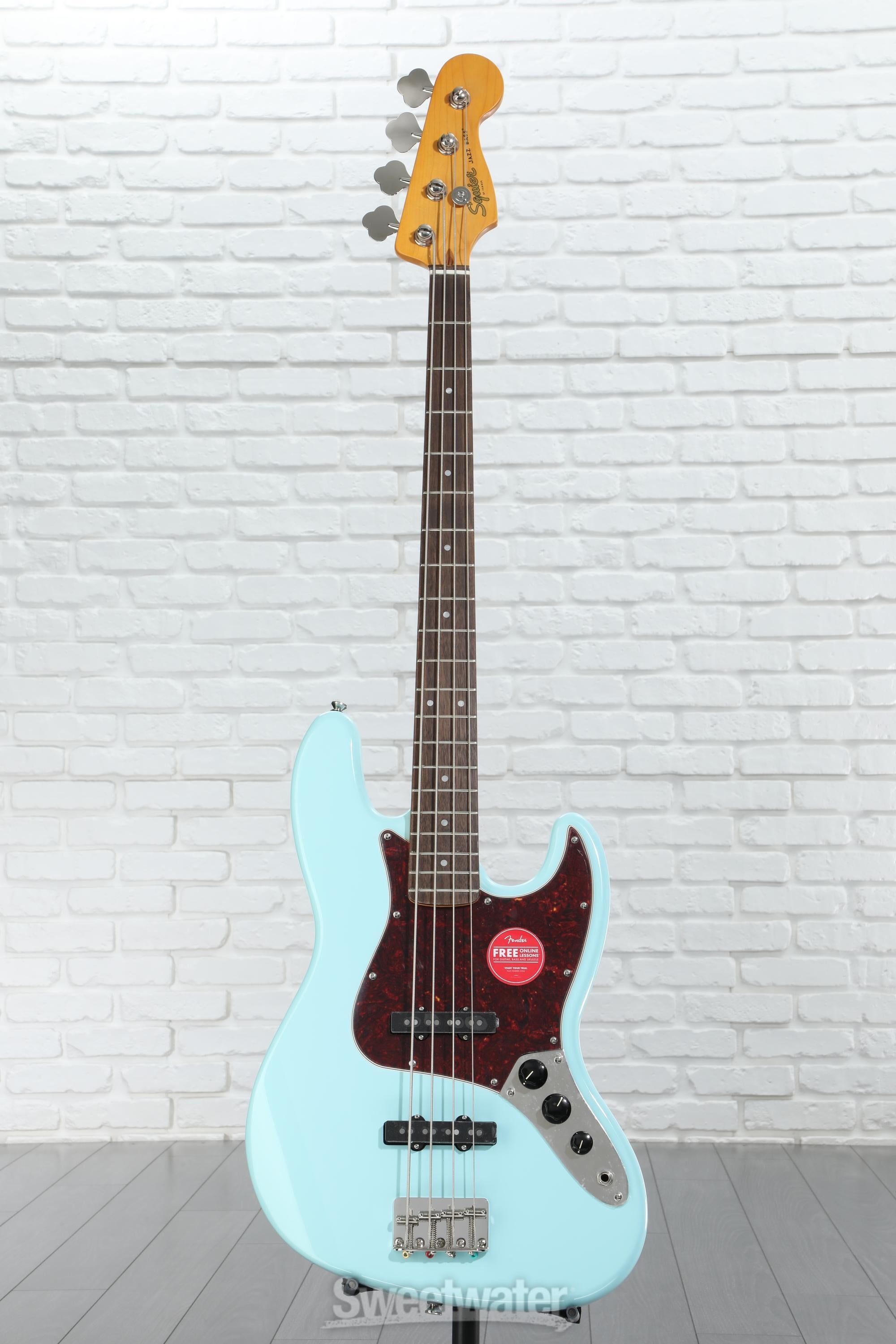 Squier Classic Vibe '60s Jazz Bass - Daphne Blue | Sweetwater