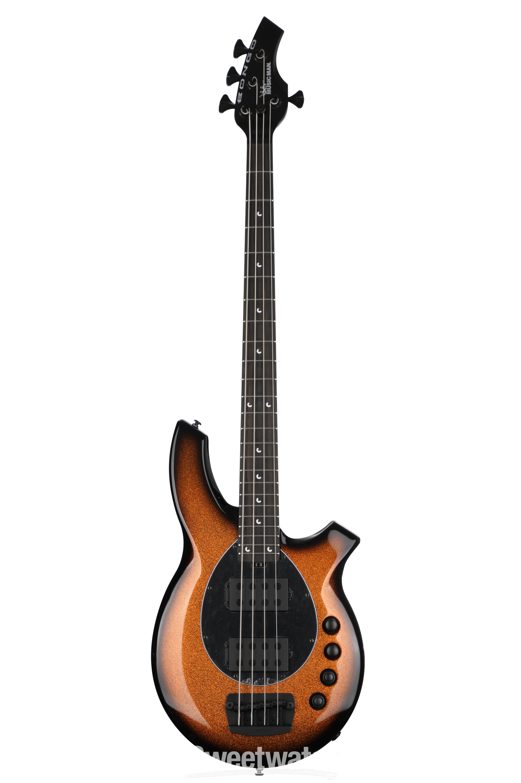 Ernie Ball Music Man Bongo 4 Bass Guitar - Harvest Orange | Sweetwater