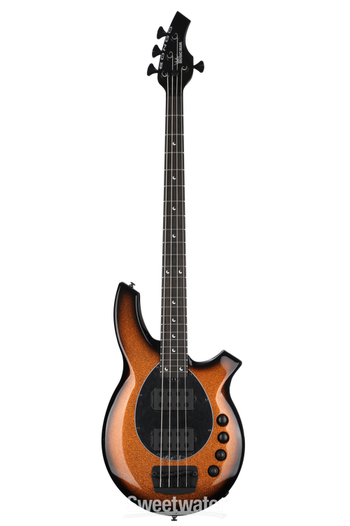 Ernie Ball Music Man Bongo 4 Bass Guitar - Harvest Orange | Sweetwater