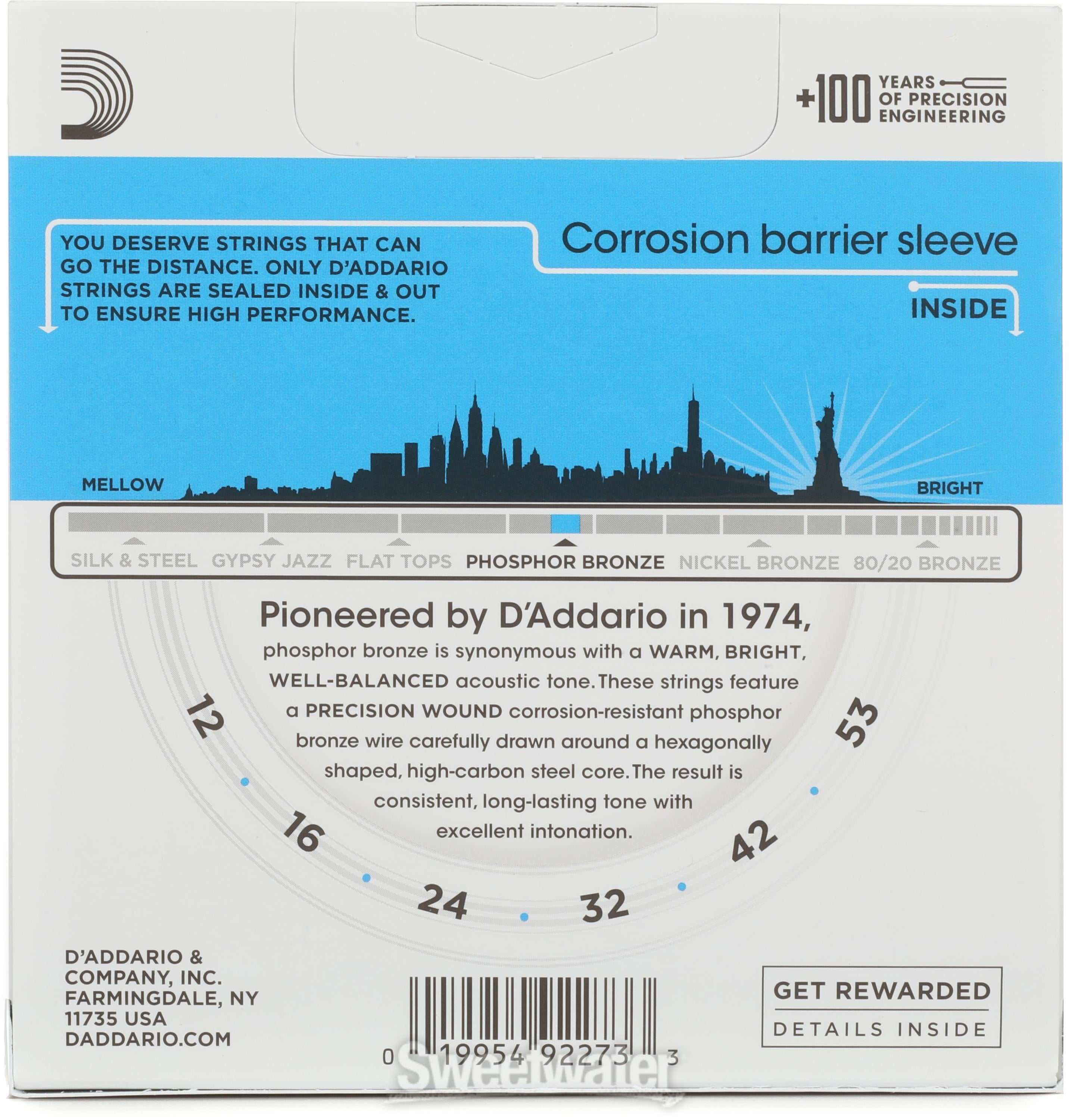 D'Addario EJ16 Phosphor Bronze Acoustic Guitar Strings