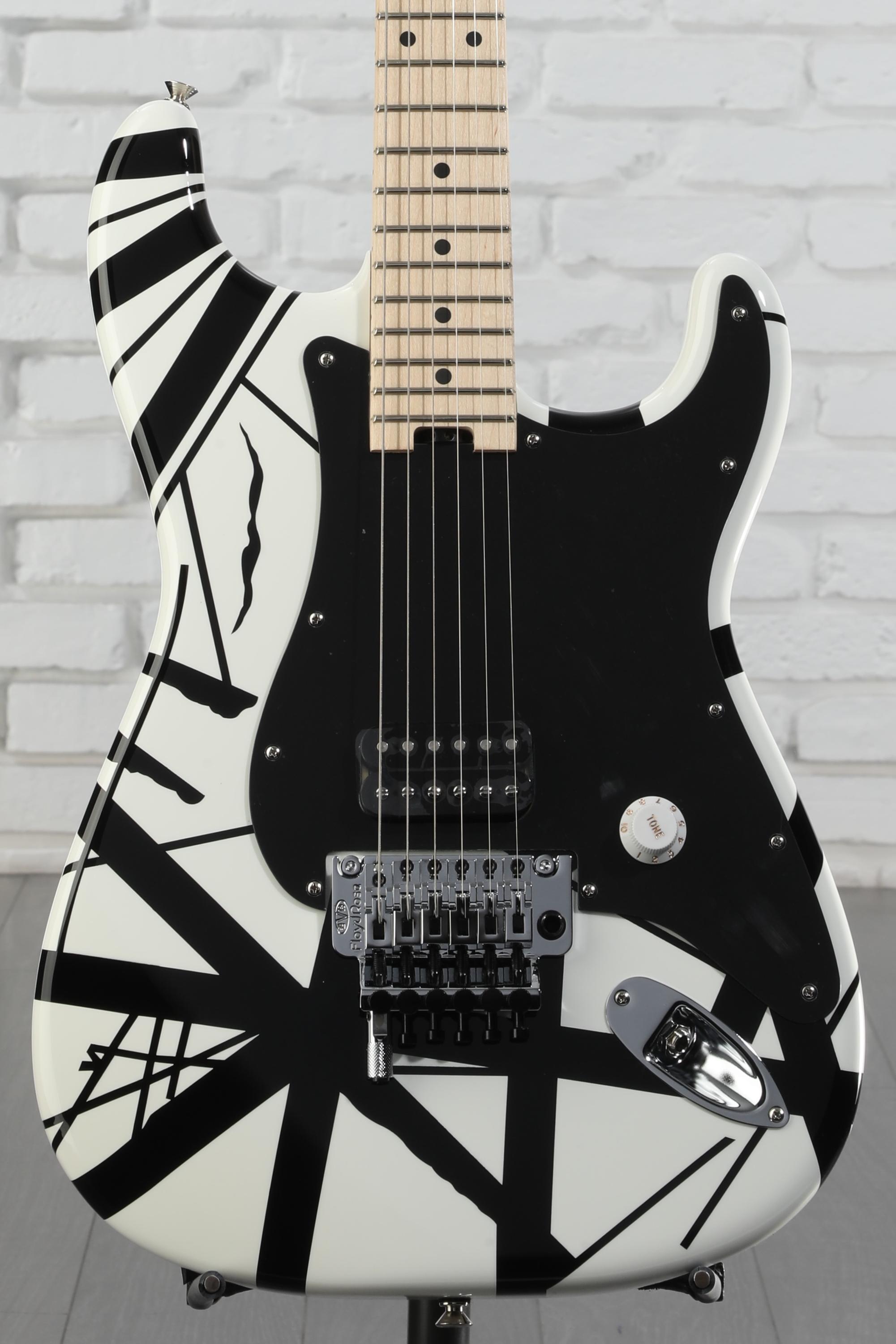 EVH black and white stripe自作ギター EVH black and white stripe自作ギター - メルカリ