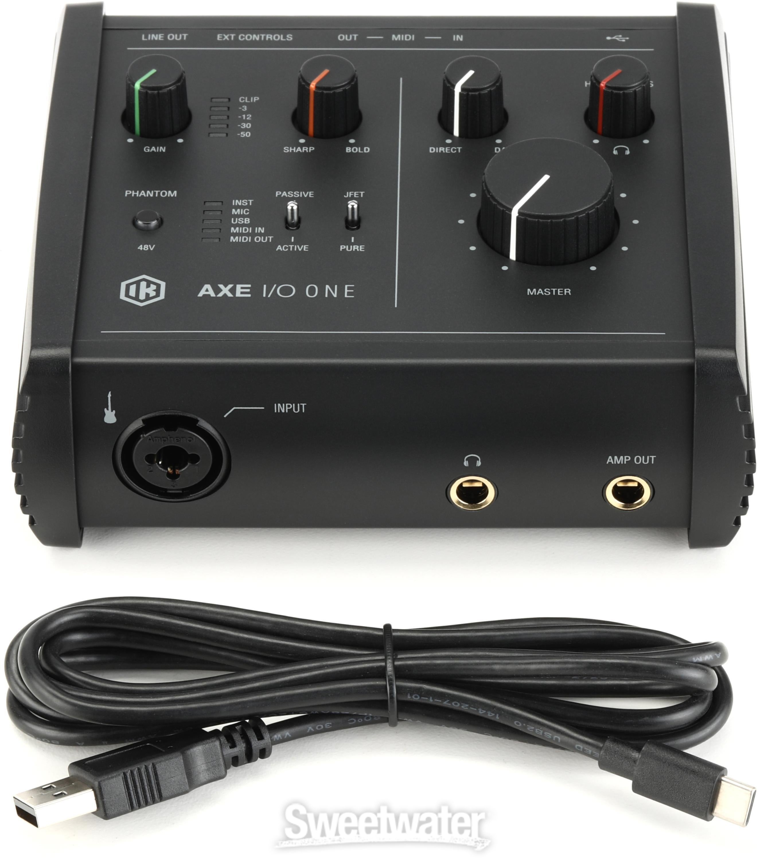 IK Multimedia AXE I/O ONE USB Guitar Audio Interface