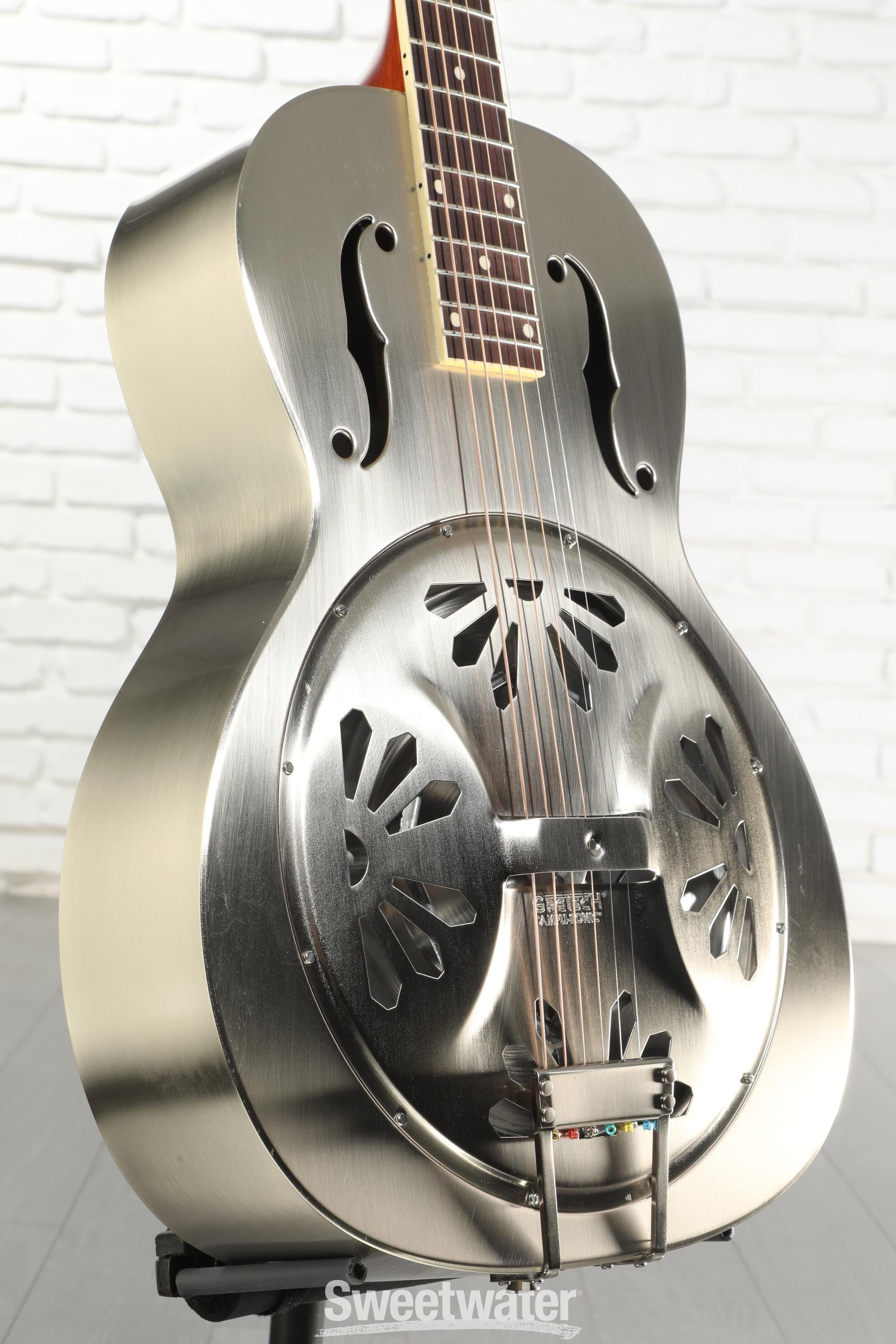 Photo of Gretsch G9221 Bobtail Roundneck Resonator - Steel Body, Padauk Fingerboard