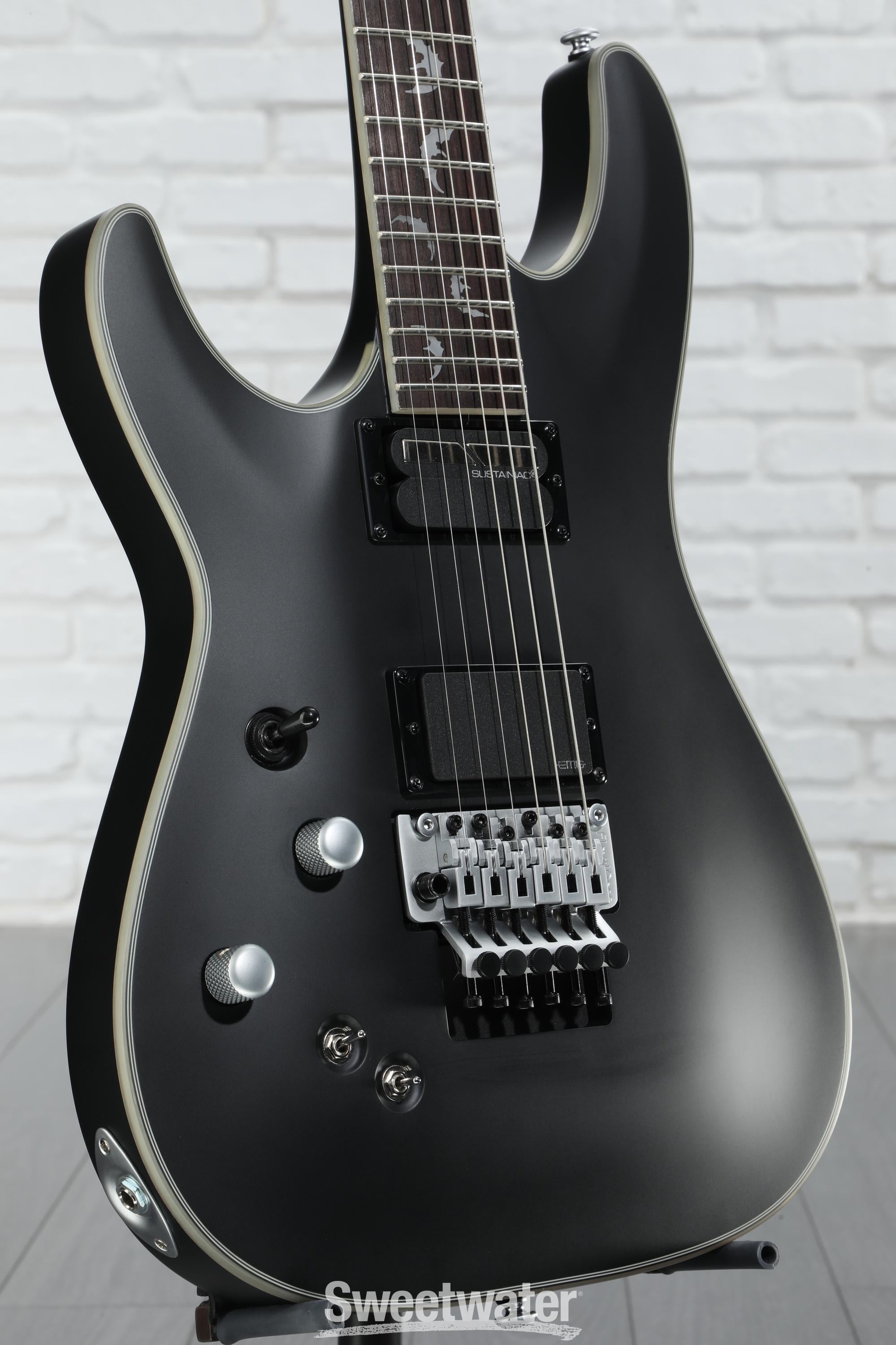 Schecter Damien Platinum 6 FR-S - Satin Black, LH | Sweetwater