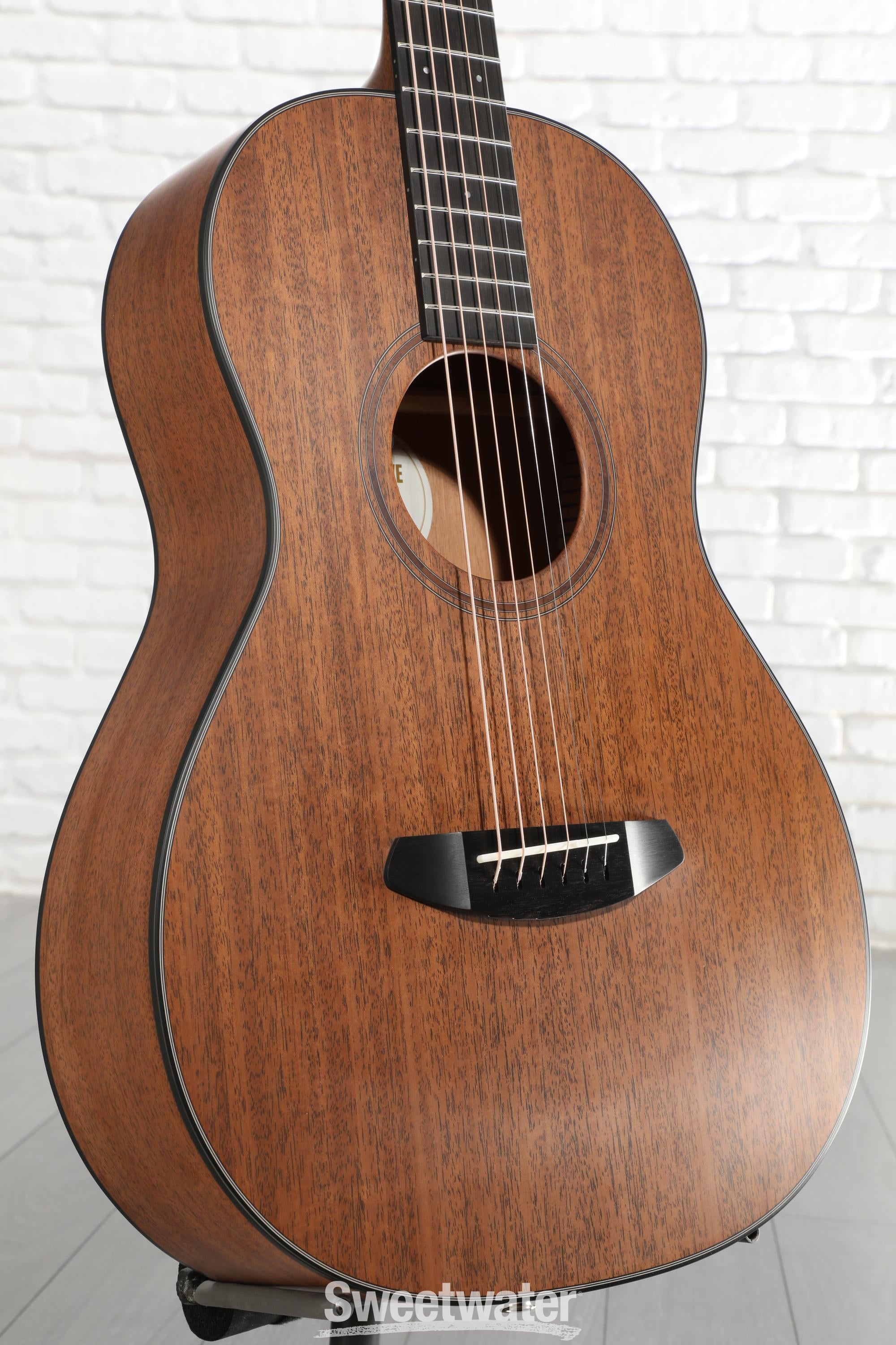 Photo of Breedlove Roots Parlor E Mahogany/Mahogany Acoustic-electric Guitar - Natural