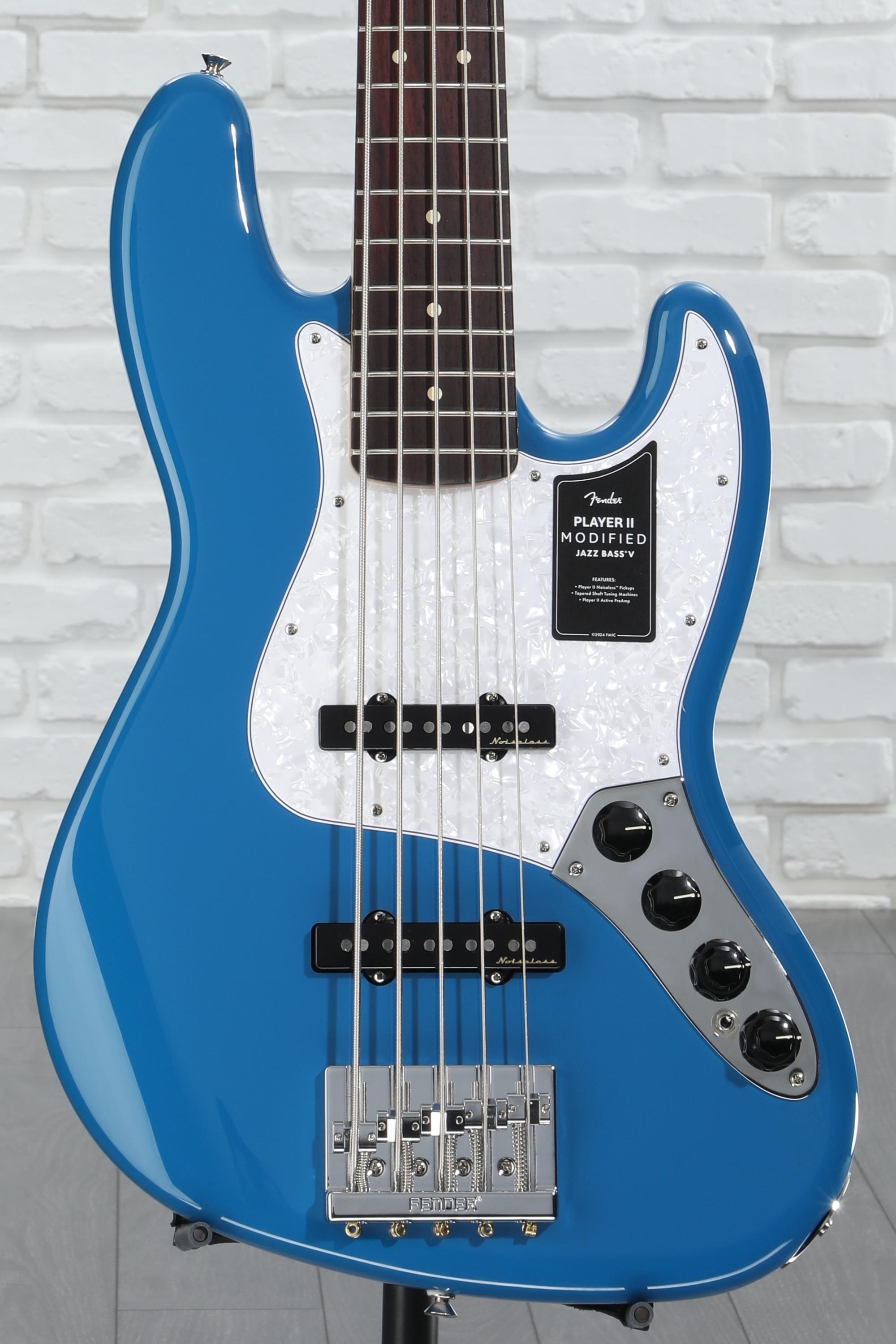 Fender Player II Modified Active Jazz Bass V - Electric Blue