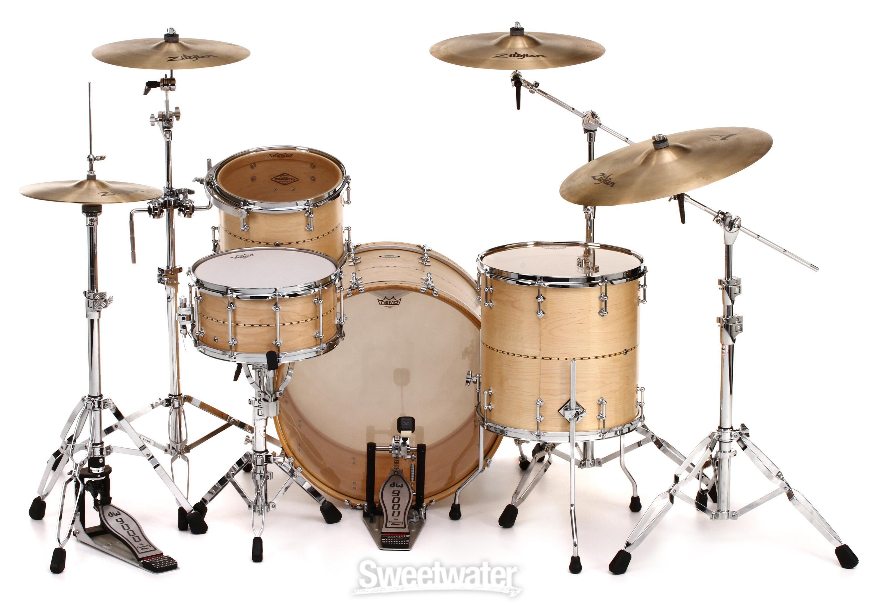 4-piece Maple Shell Pack with Snare - Maple Inlay - Sweetwater