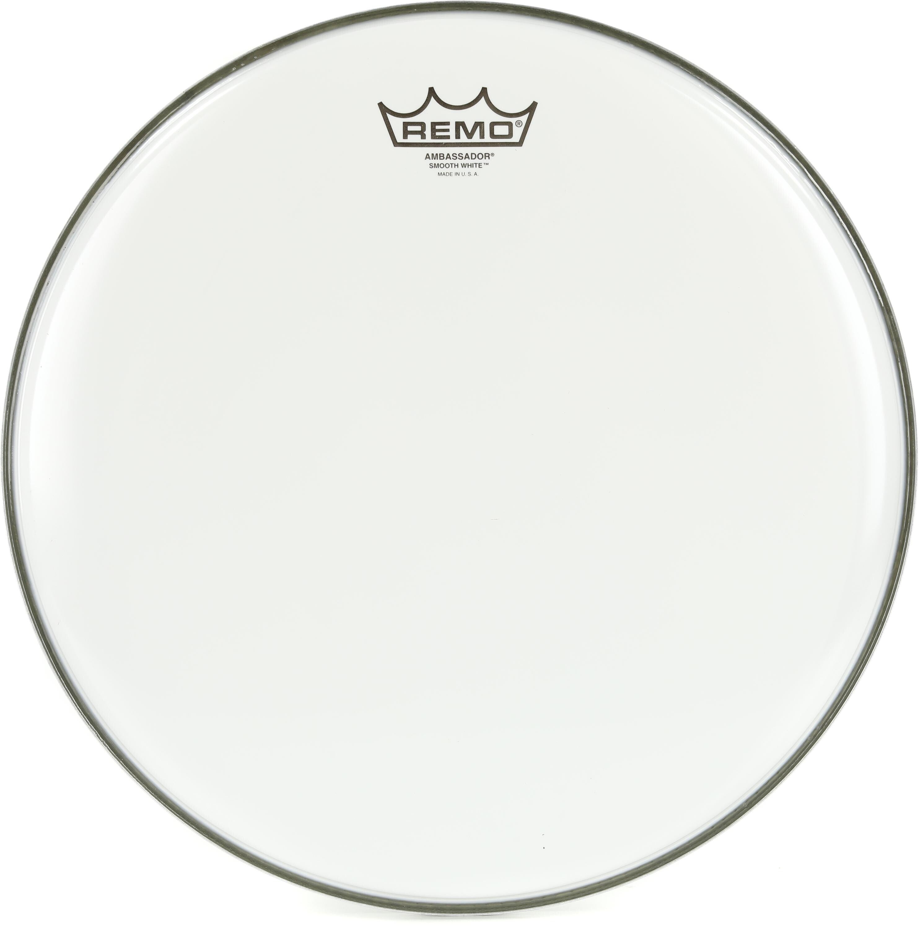 Photo of Remo Ambassador Smooth White Drumhead - 14-inch