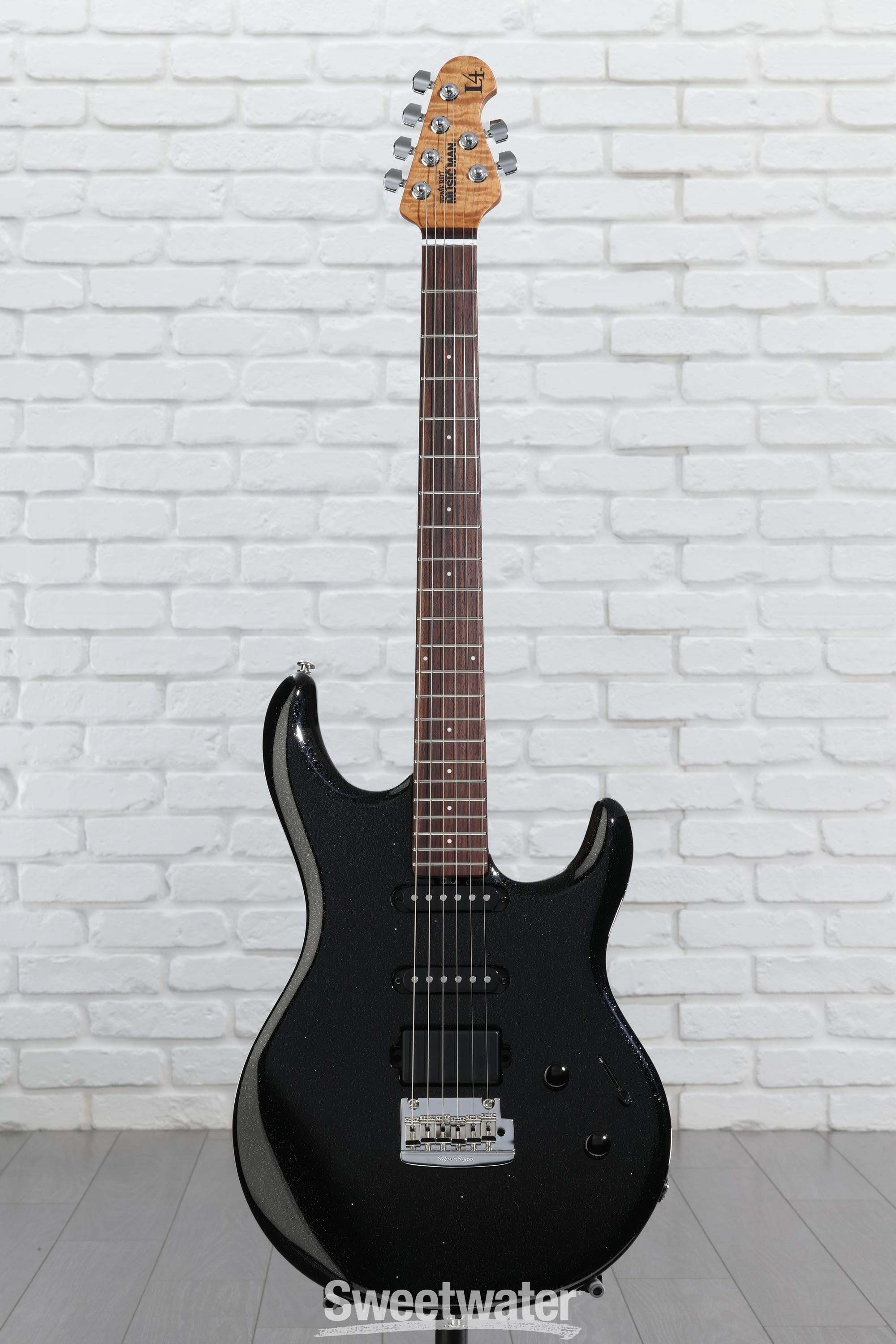 Ernie Ball Music Man Luke 4 HSS Electric Guitar - Black