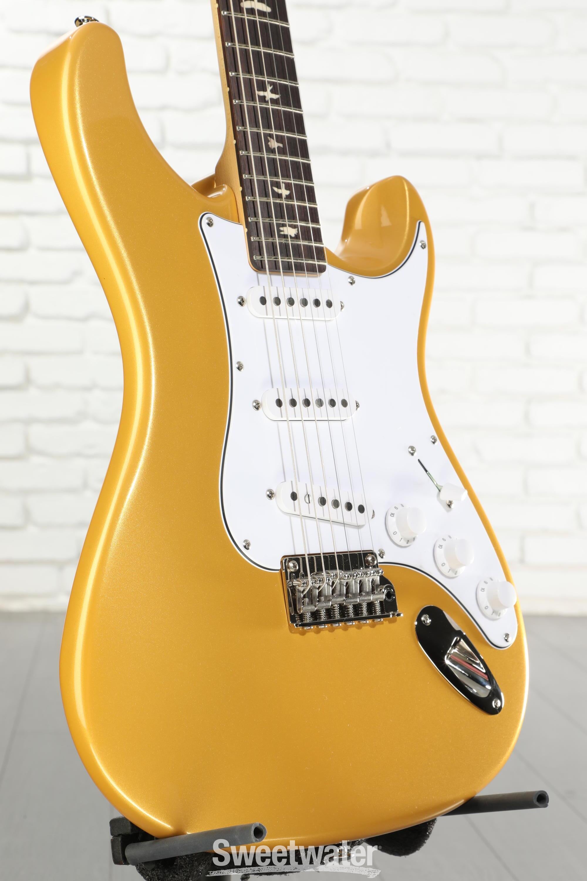 金土日限定特価　美品 PRS USA Silver Sky PRS SE Silver Sky Electric Guitar - Gold Spark, Sweetwater Exclusive