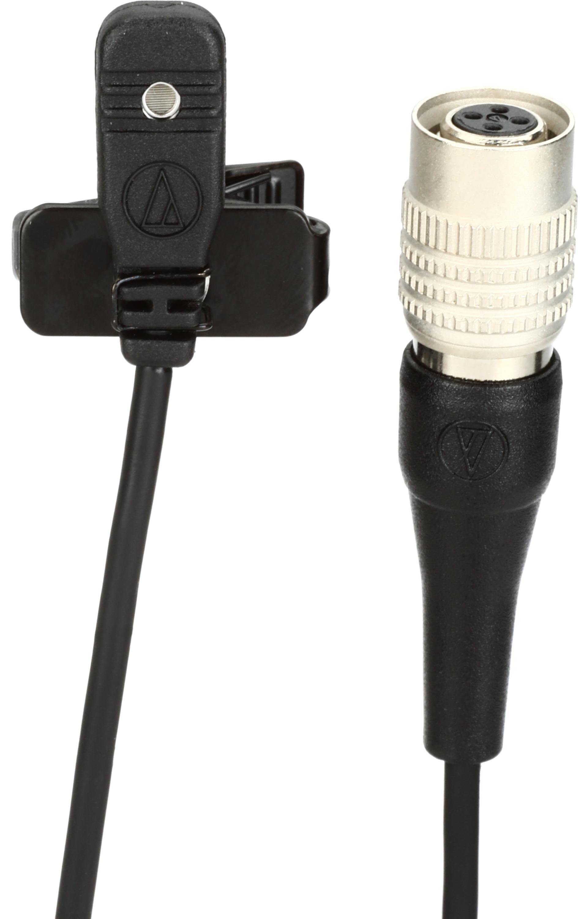 Audio-Technica MT830cW Lavalier Microphone for Audio-Technica Wireless -  Black
