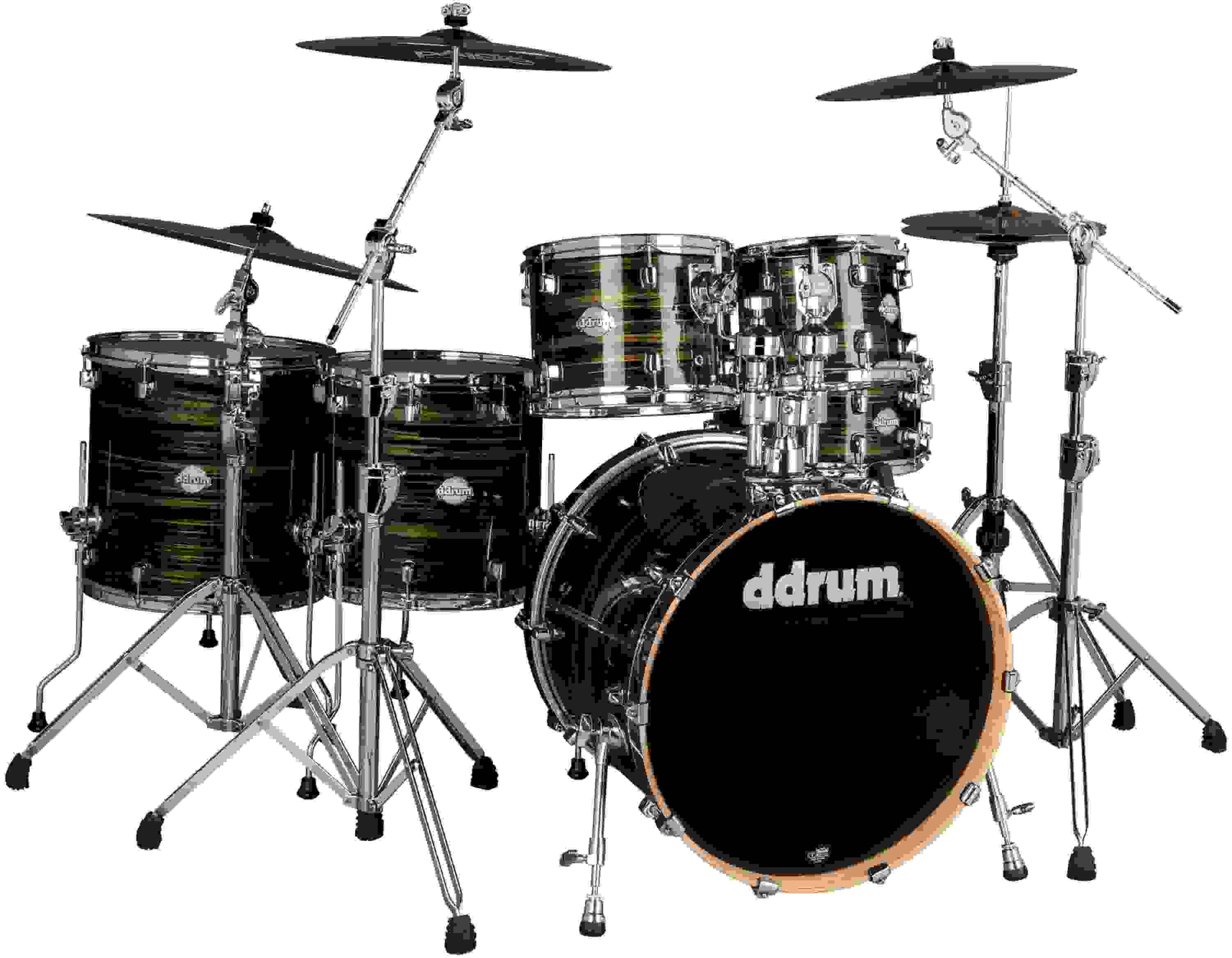 ddrum Dominion Birch 6-piece Shell Pack - Brushed Olive Metallic