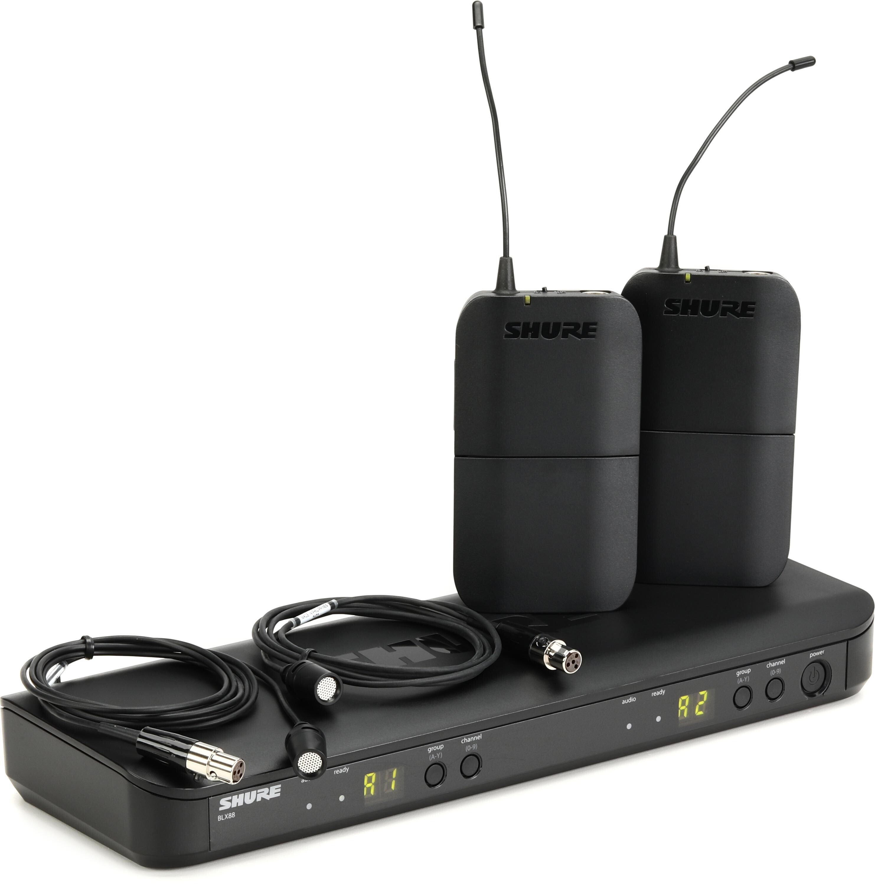 Shure BLX188 CVL Dual Channel Wireless Lavalier System H9 Band