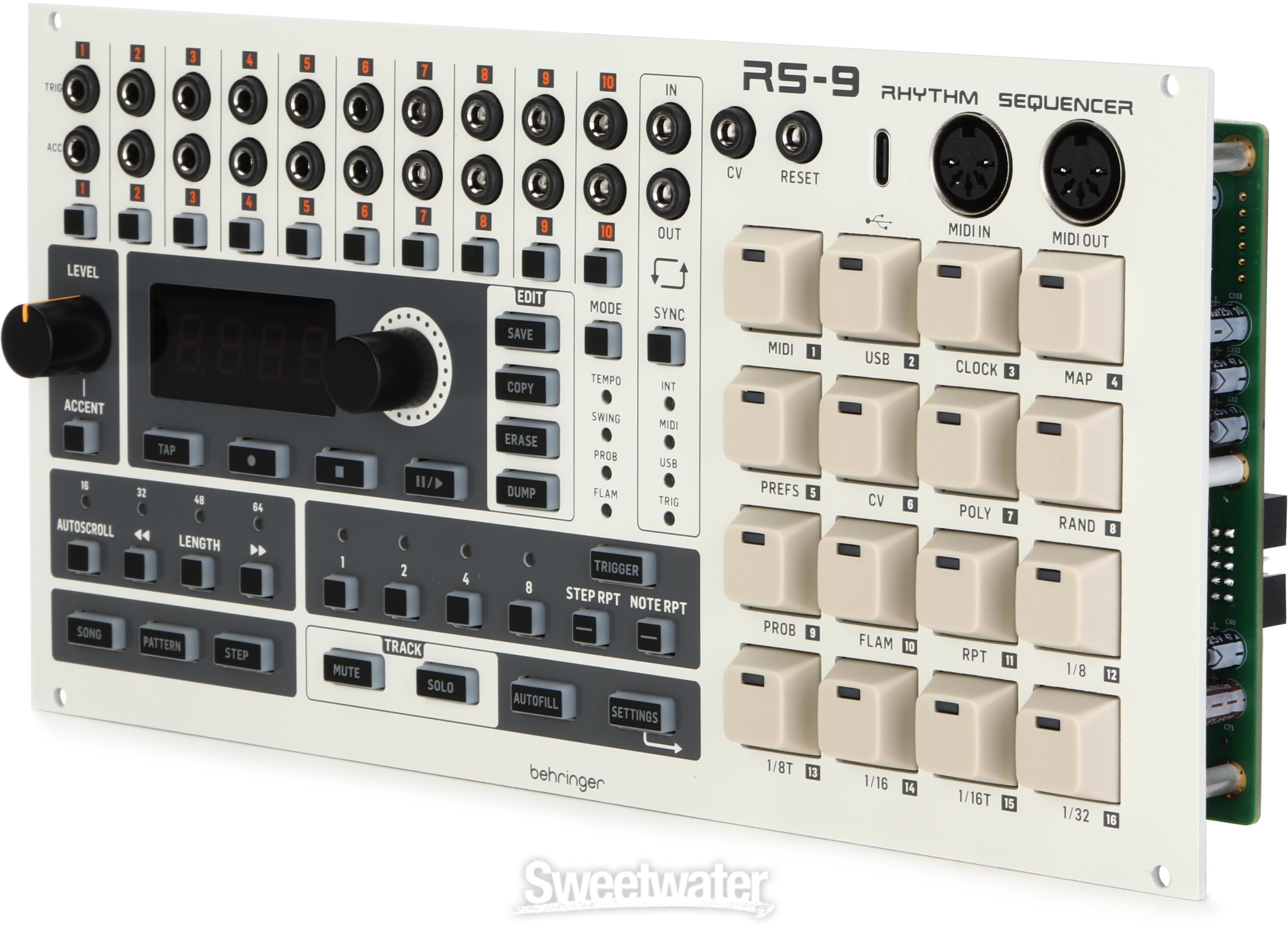 Behringer RS-9 Rhythm Sequencer Eurorack Module | Sweetwater