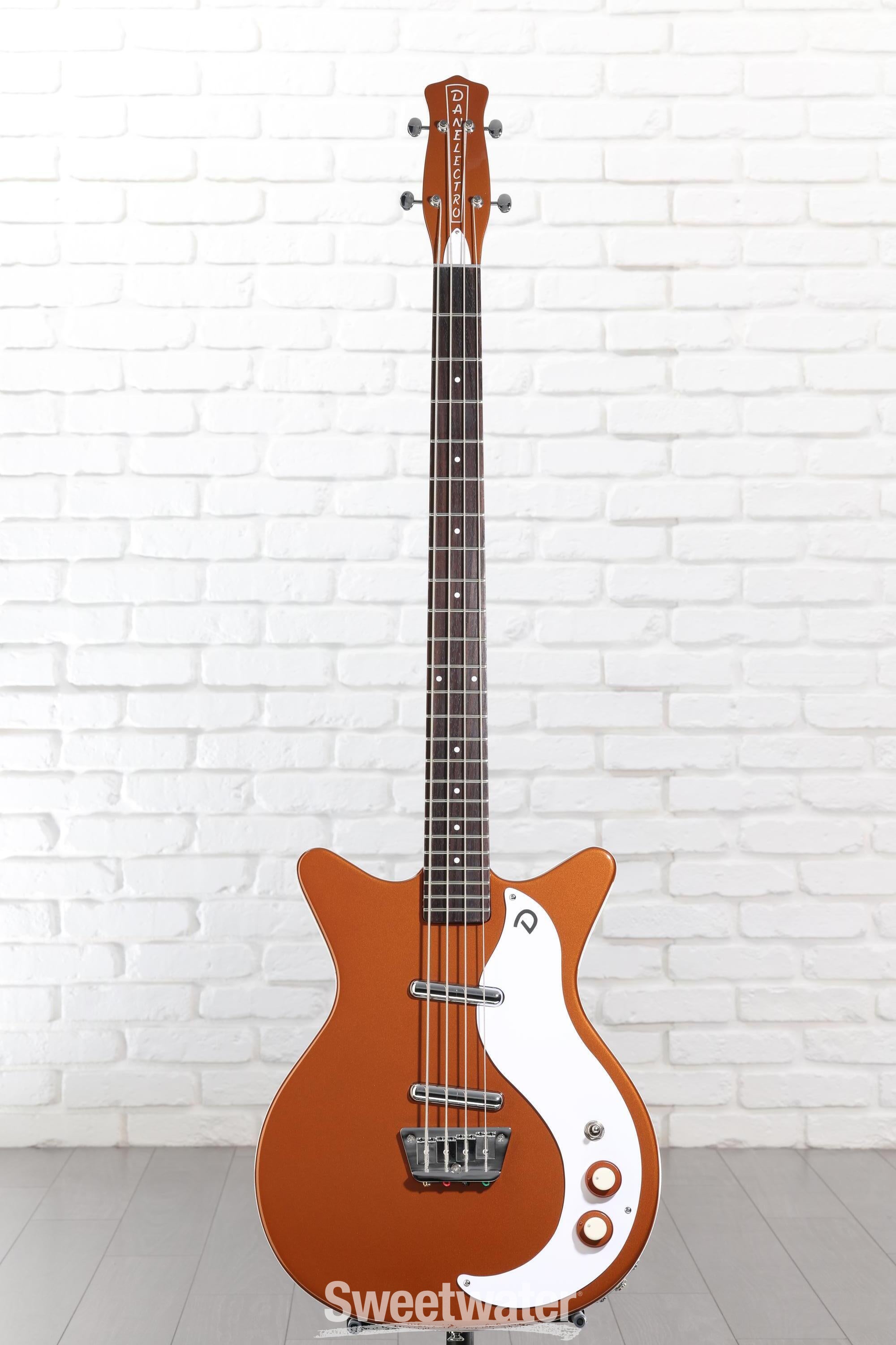 Danelectro '59DC Short Scale Bass Guitar - Copper | Sweetwater