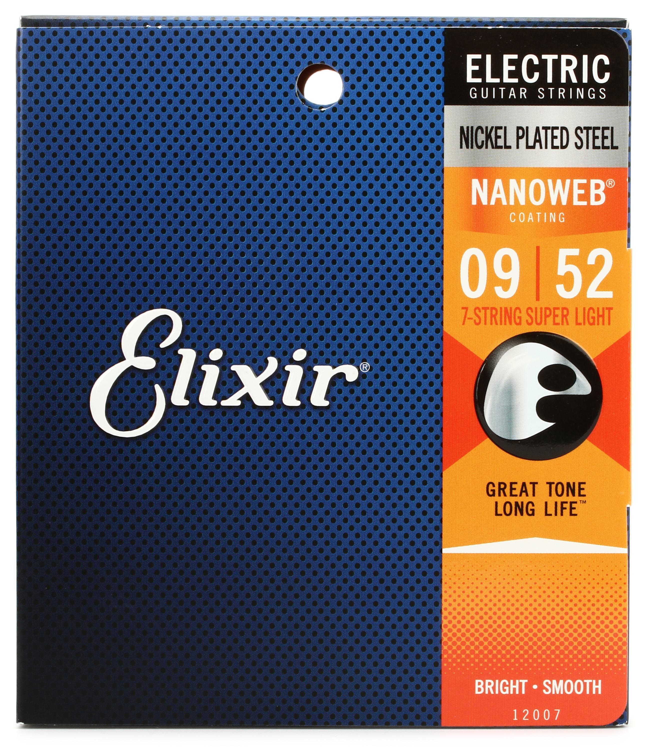 Elixir Strings 12007 Nanoweb Electric Guitar Strings .009 .052