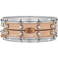 Photo of Pearl Music City Custom Solid Ash Snare Drum - 5 x 14-inch - Natural with Ebony Inlay