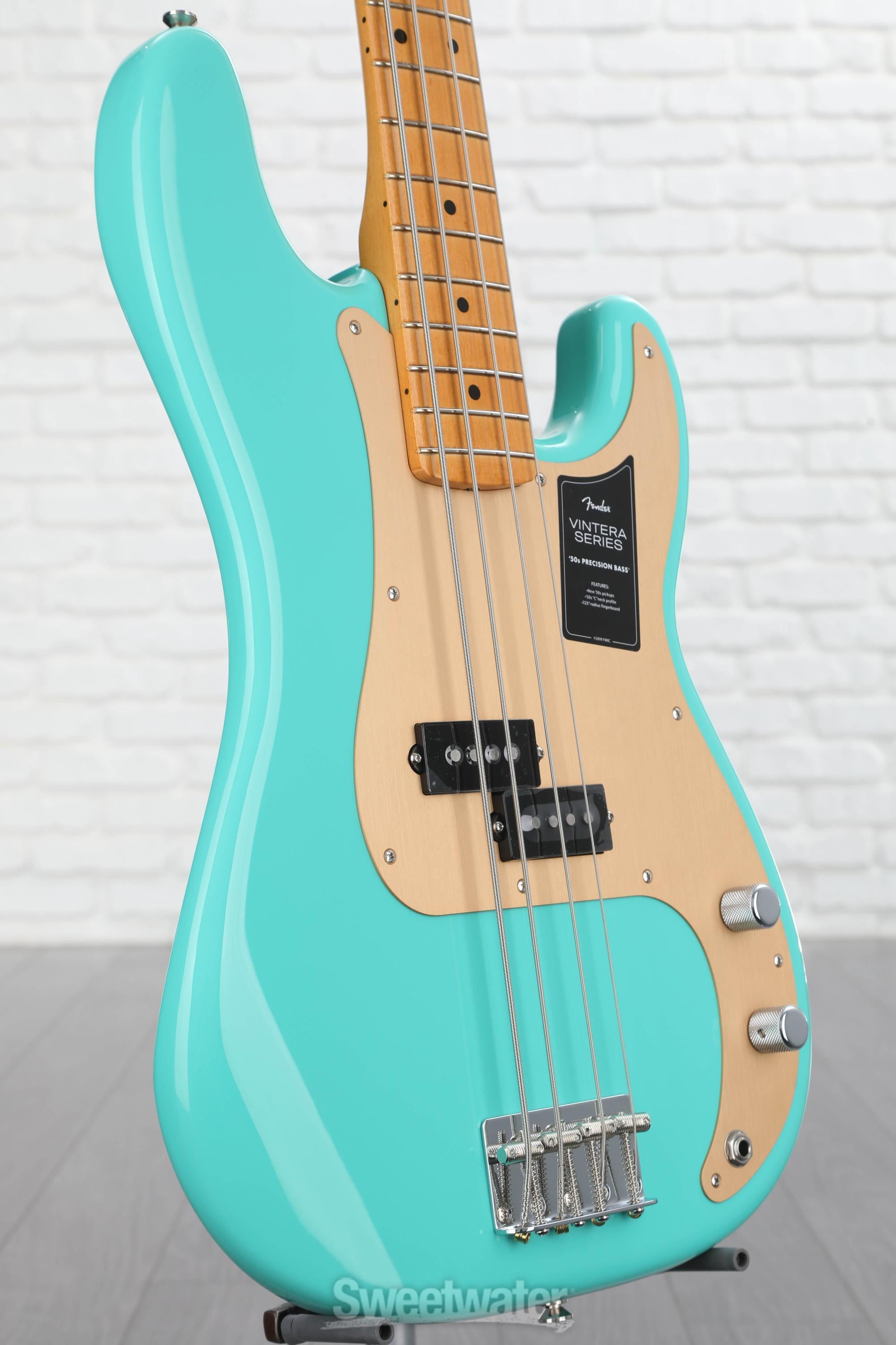 Fender Vintera '50s Precision Bass - Sea Foam Green | Sweetwater