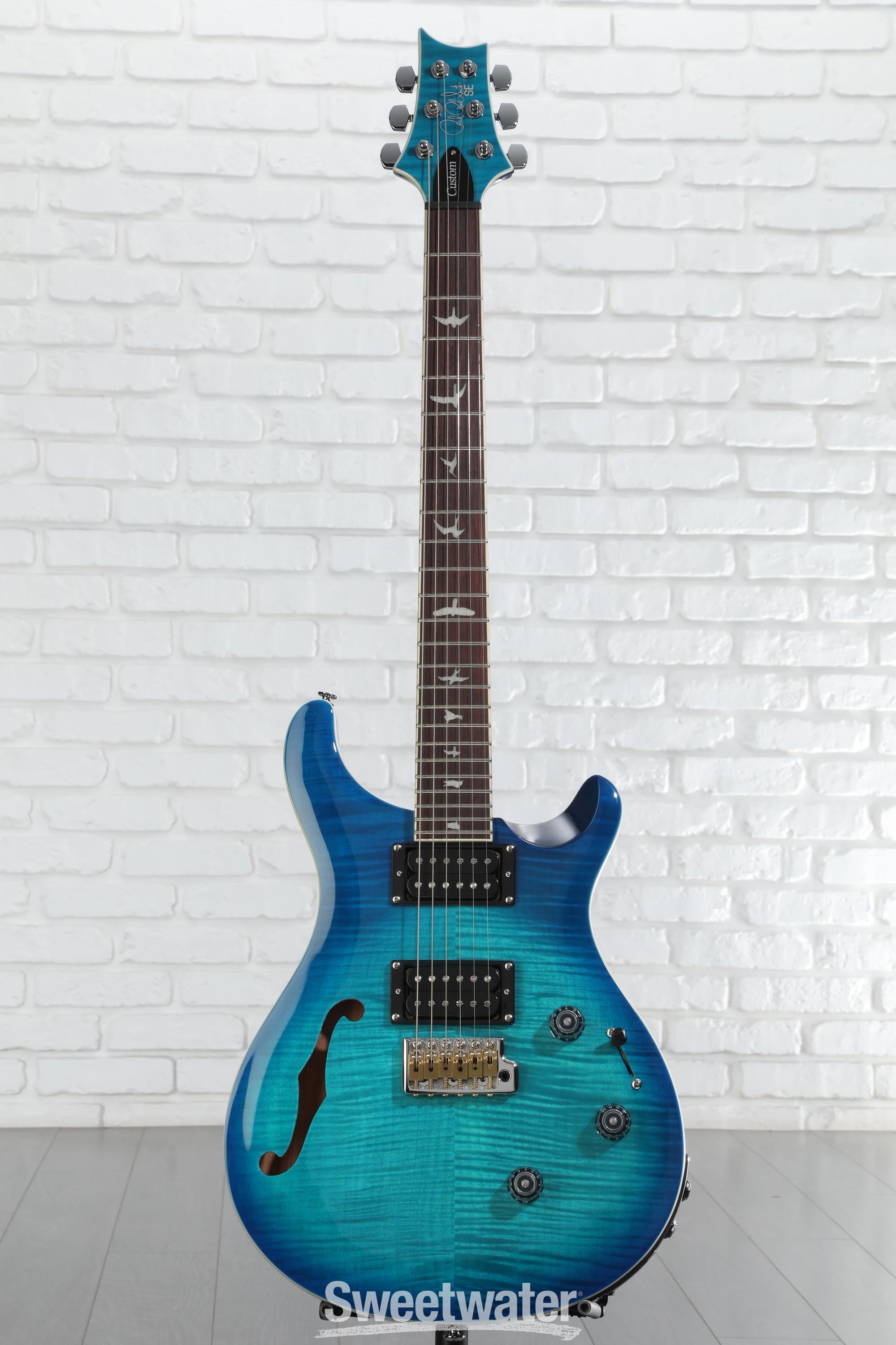 PRS SE Custom 24 Semi-Hollow Piezo Electric Guitar - Lake