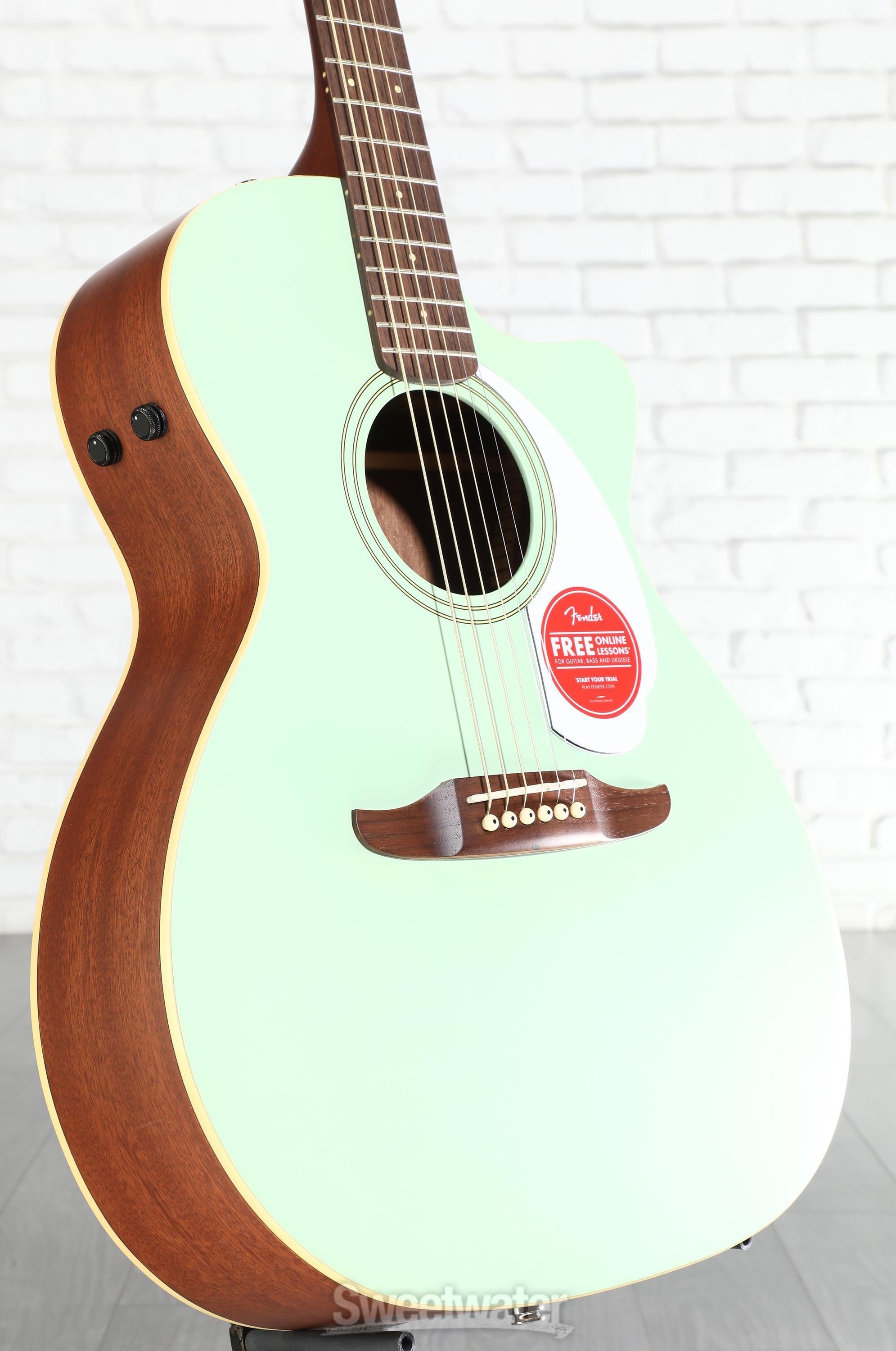 Fender Newporter Player Acoustic-electric Guitar - Surf Green