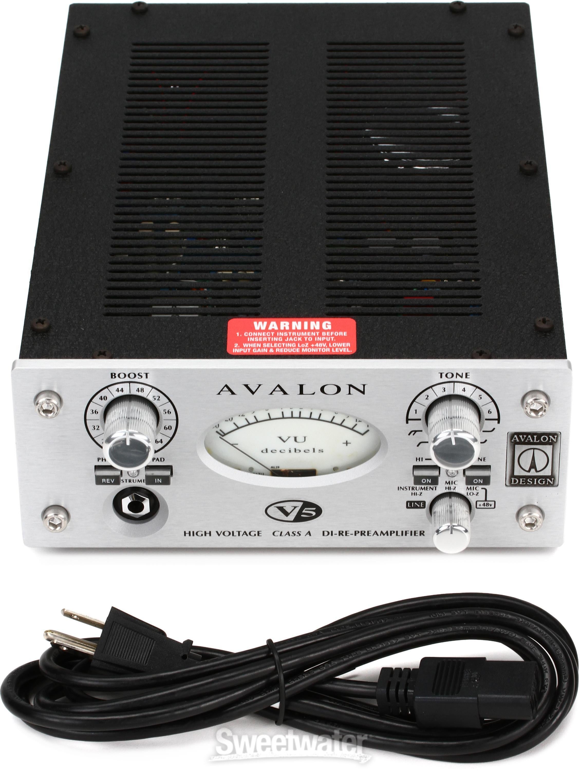 Avalon V5 Microphone Preamp - Silver | Sweetwater
