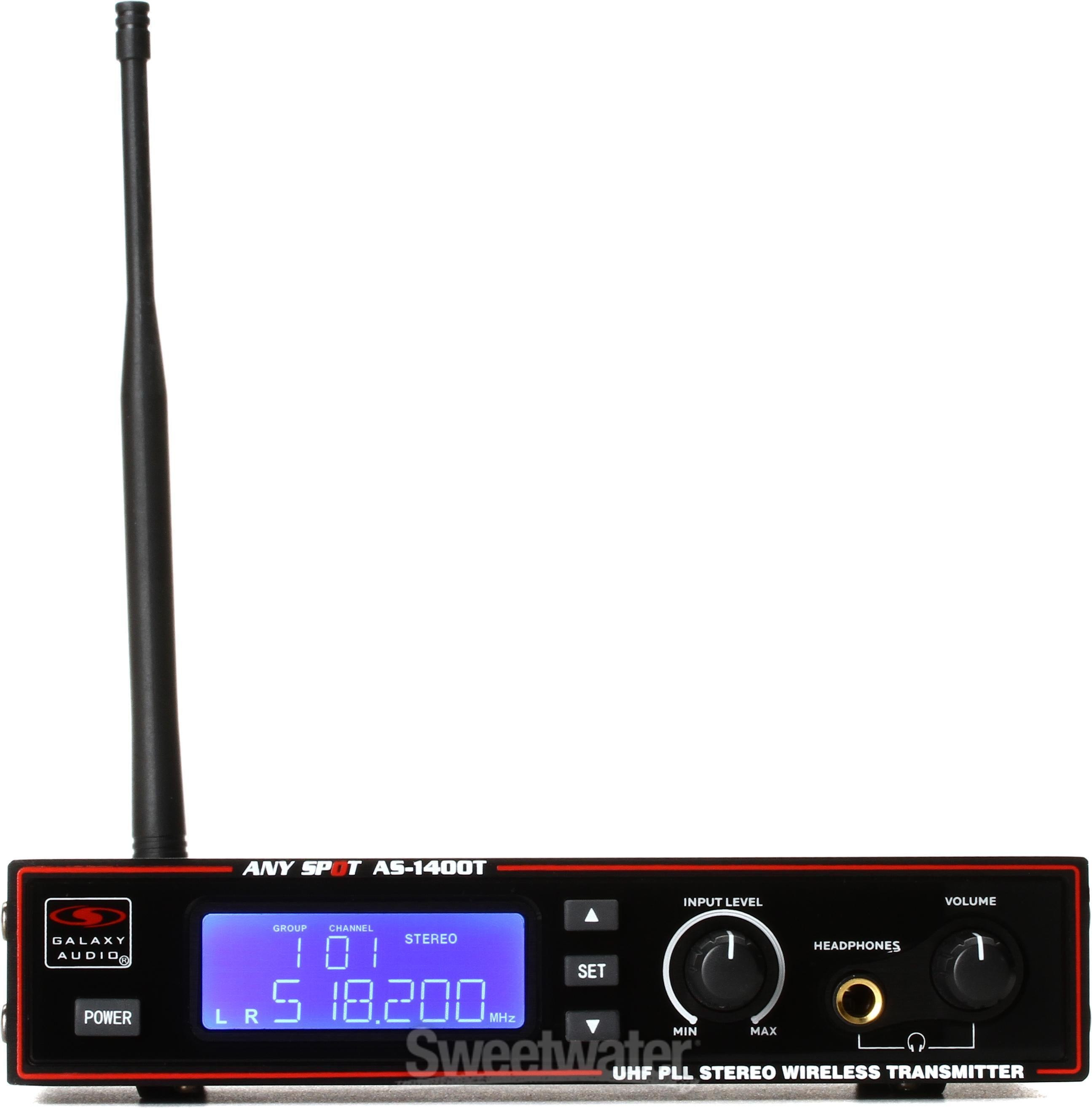 Galaxy Audio AS-1400 Wireless Personal Monitor - M Band | Sweetwater