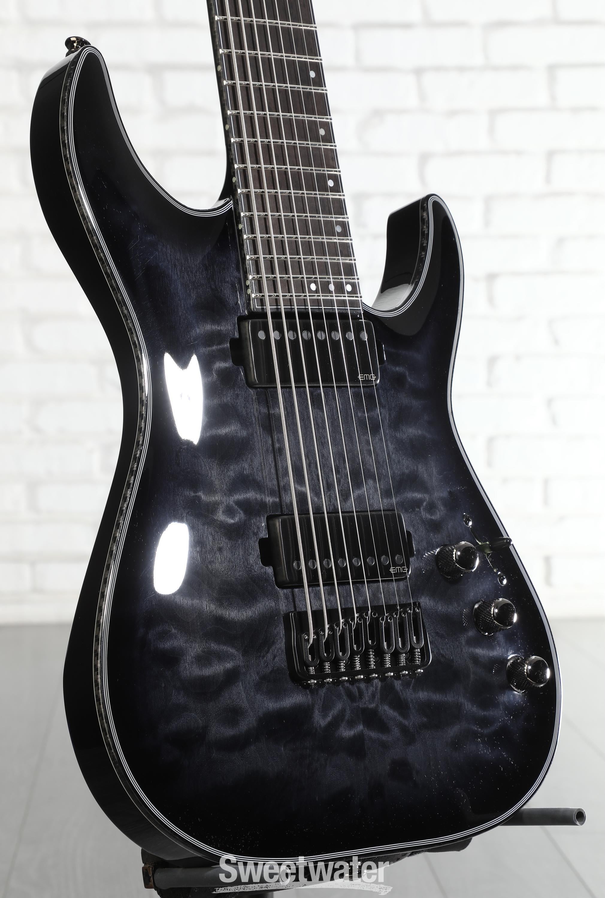 Photo of Schecter Hellraiser Hybrid C-8 Electric Guitar - Trans Black Burst