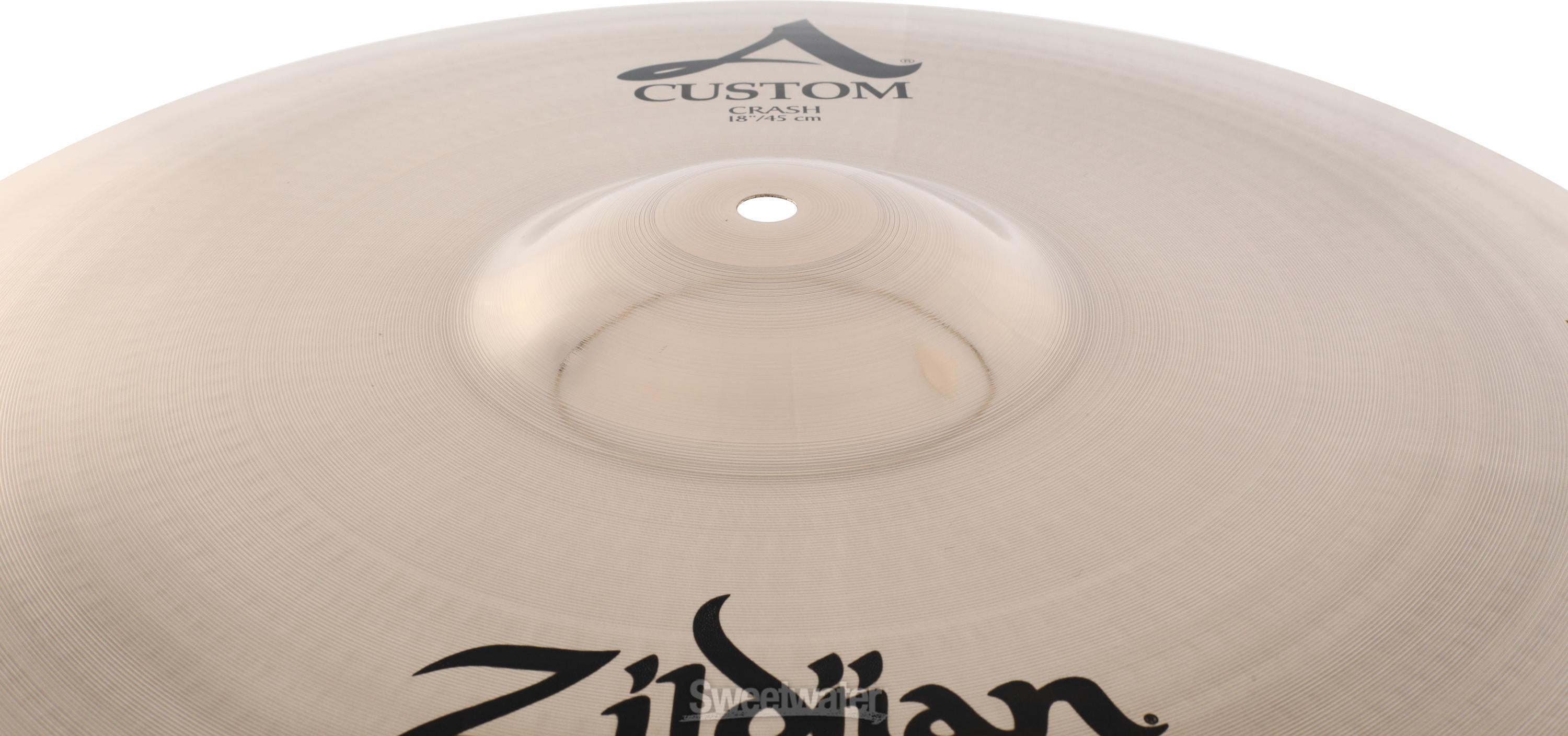 Zildjian 18 inch A Custom Crash Cymbal Reviews | Sweetwater