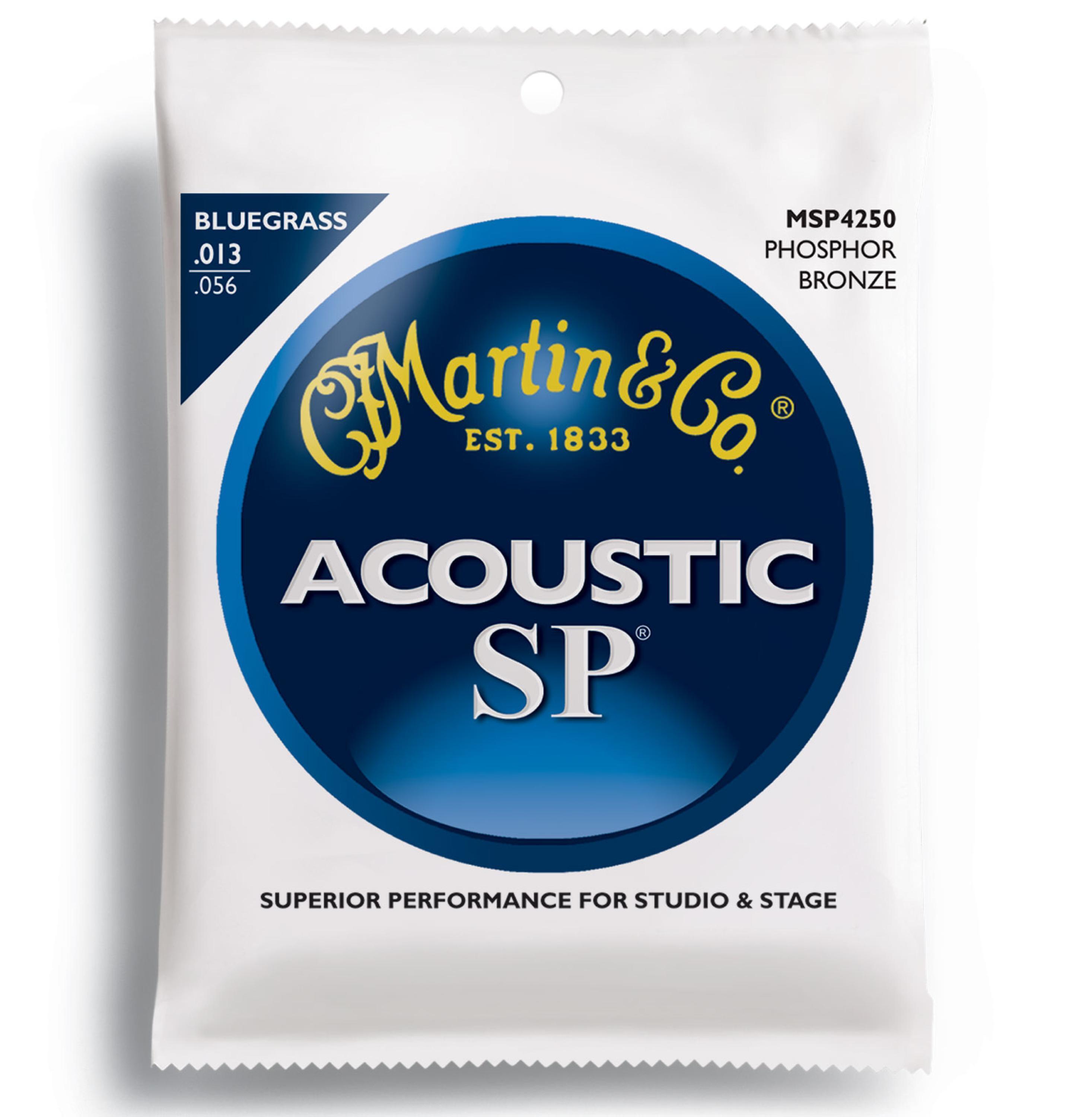 Martin MSP 4250 SP 92 8 Phosphor Bronze Bluegrass Acoustic Strings