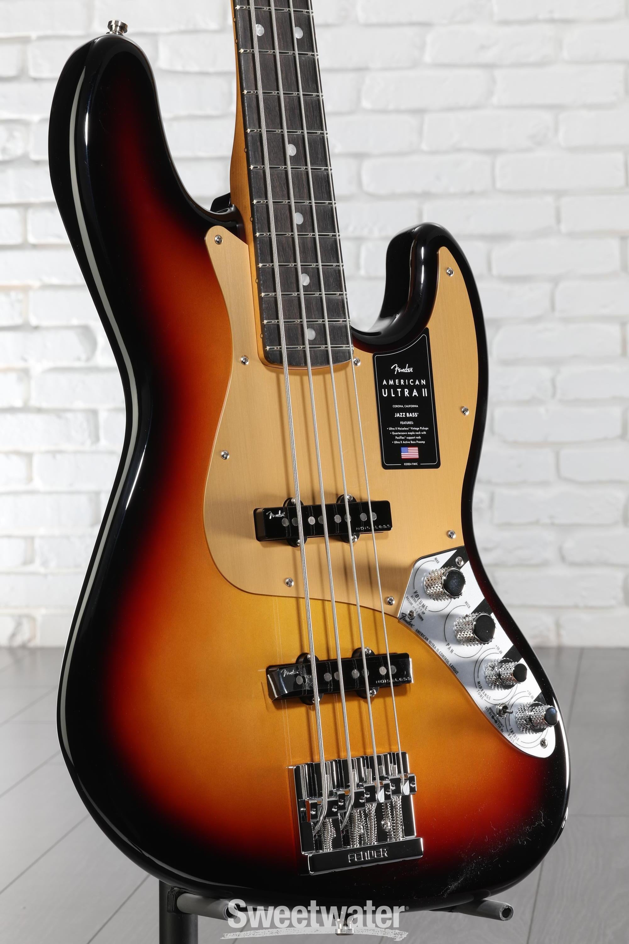 Fender American Ultra II Jazz Bass - Ultraburst, Ebony Fingerboard