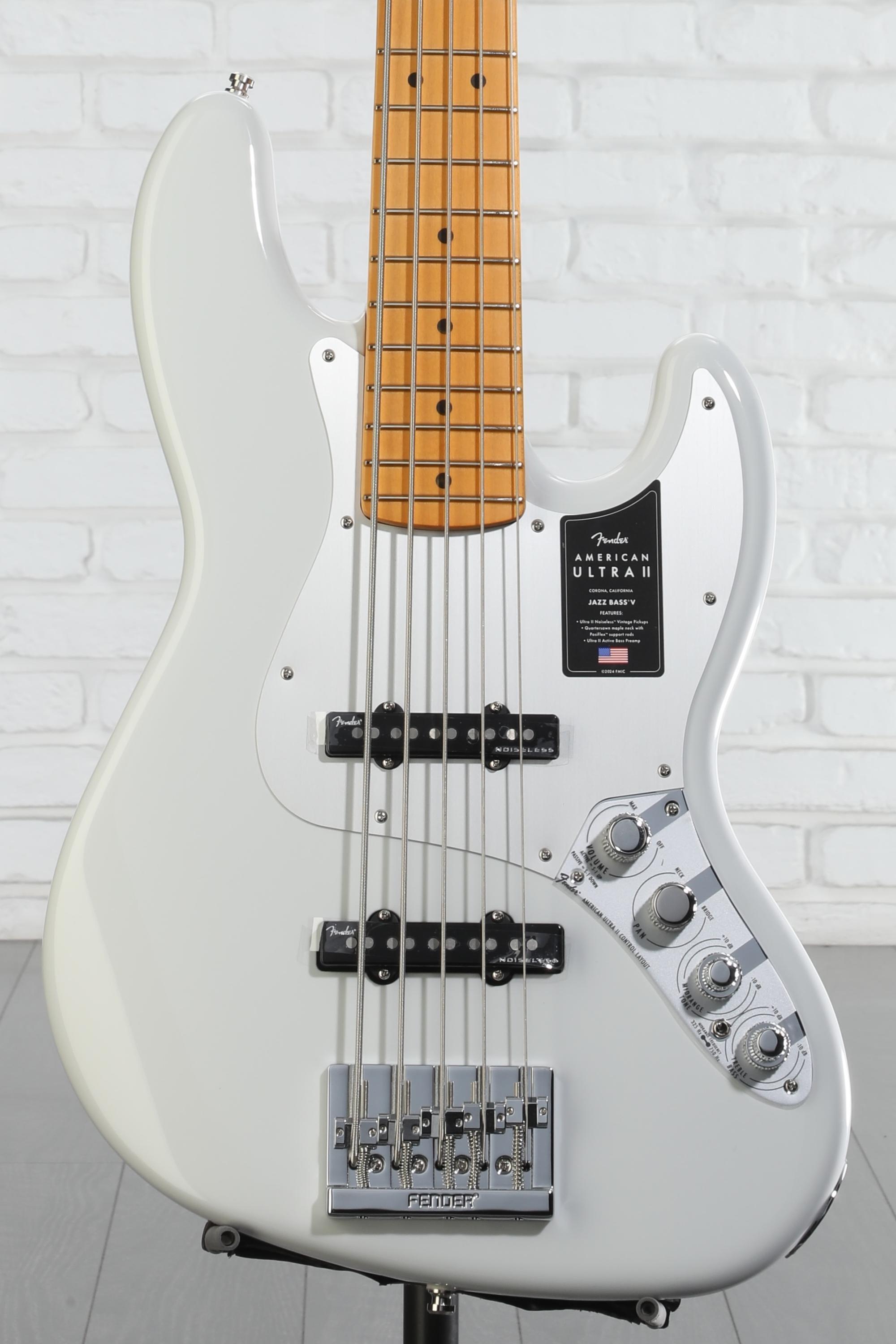 Fender American Ultra II Jazz Bass V - Avalanche, Maple