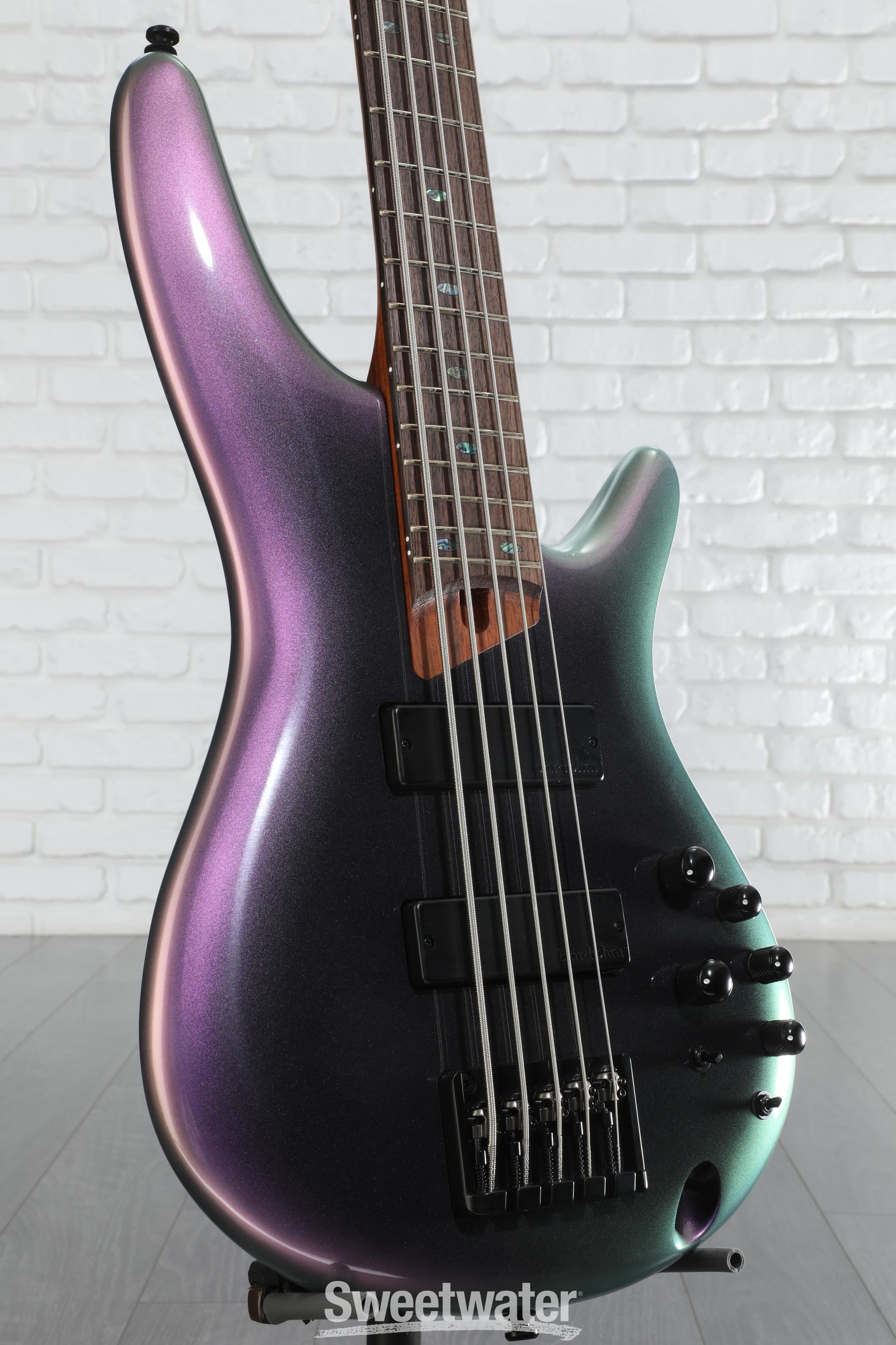 Ibanez SR505E Bass Guitar - Black Aurora Burst | Sweetwater