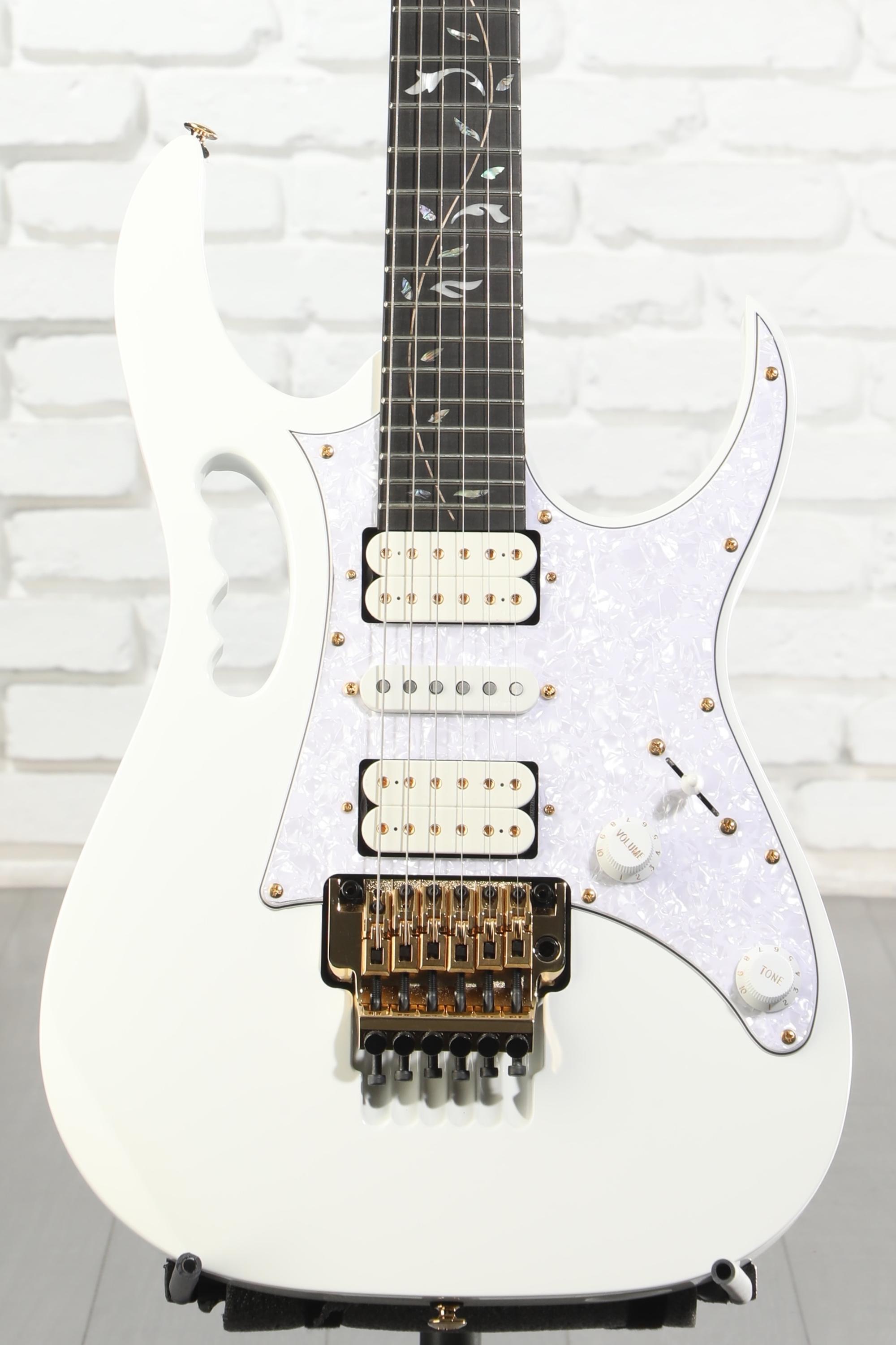 Ibanez Steve Vai Signature Premium JEM7VP - White Reviews | Sweetwater