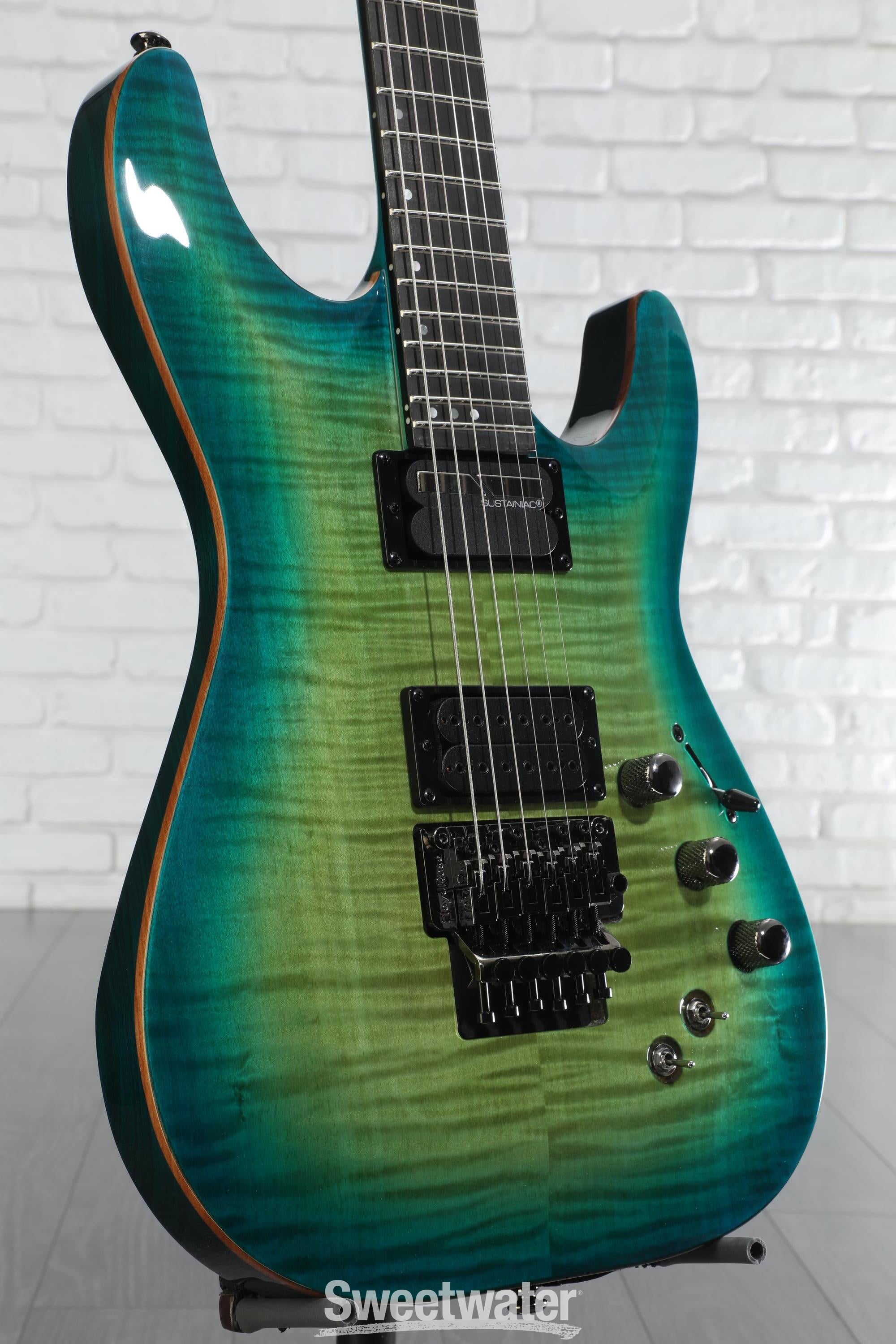 ギター SCHECTER BLACKJACK SLS C-1 FR Sustainiac Schecter Blackjack SLS C-1 FR-S - Satin Black | Sweetwater